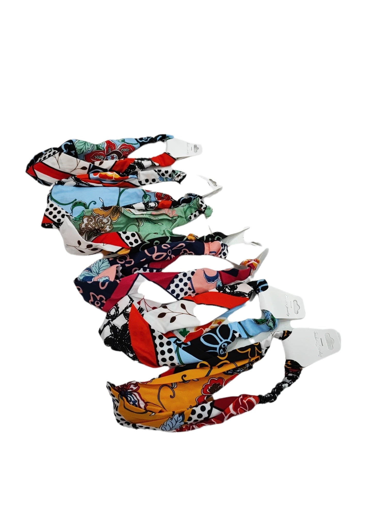 Bandeaux motif avec fleurs pois (x12) 0,75€/unité