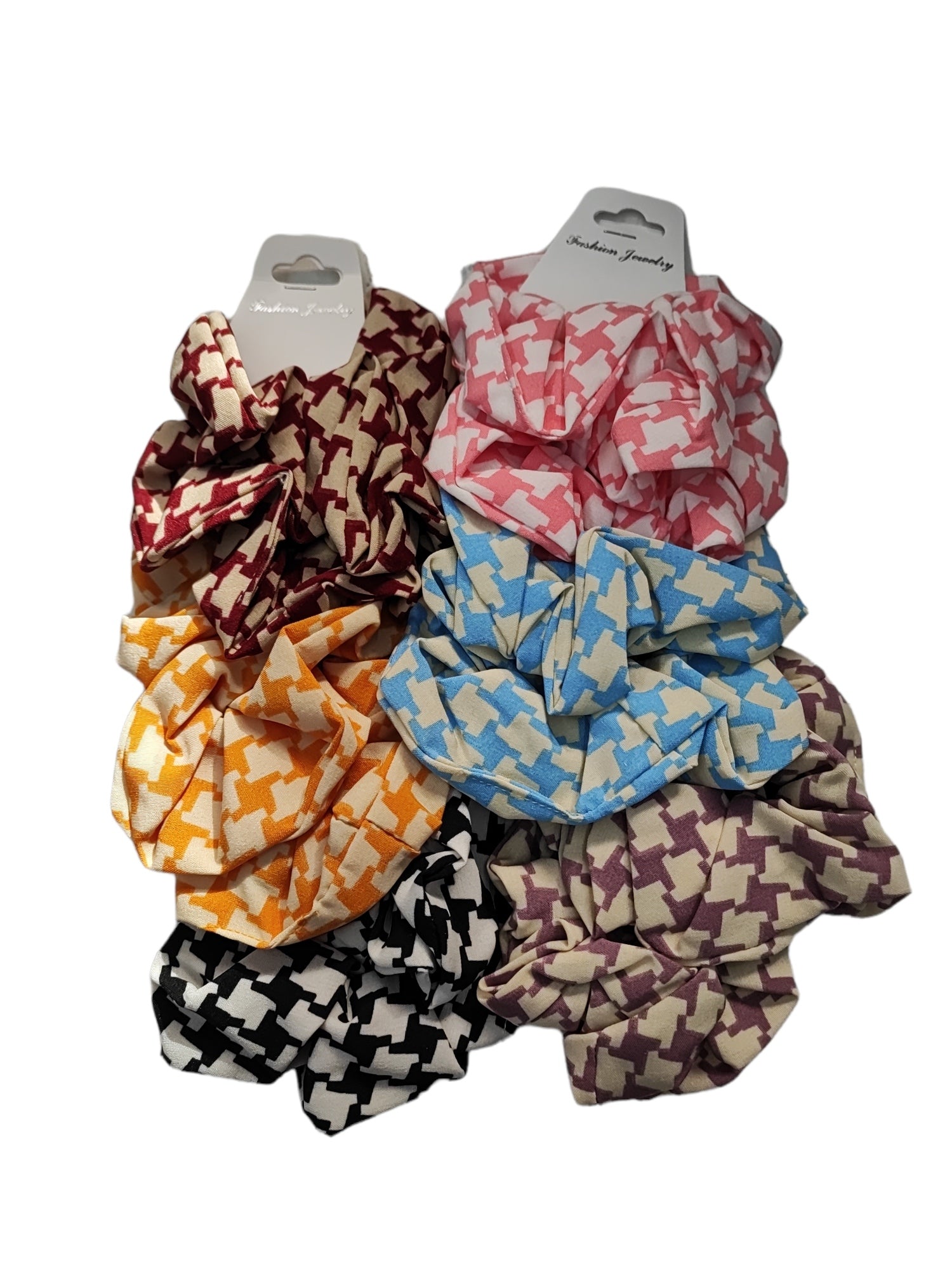 Chouchou Scrunchie élastique froufrou (x12)