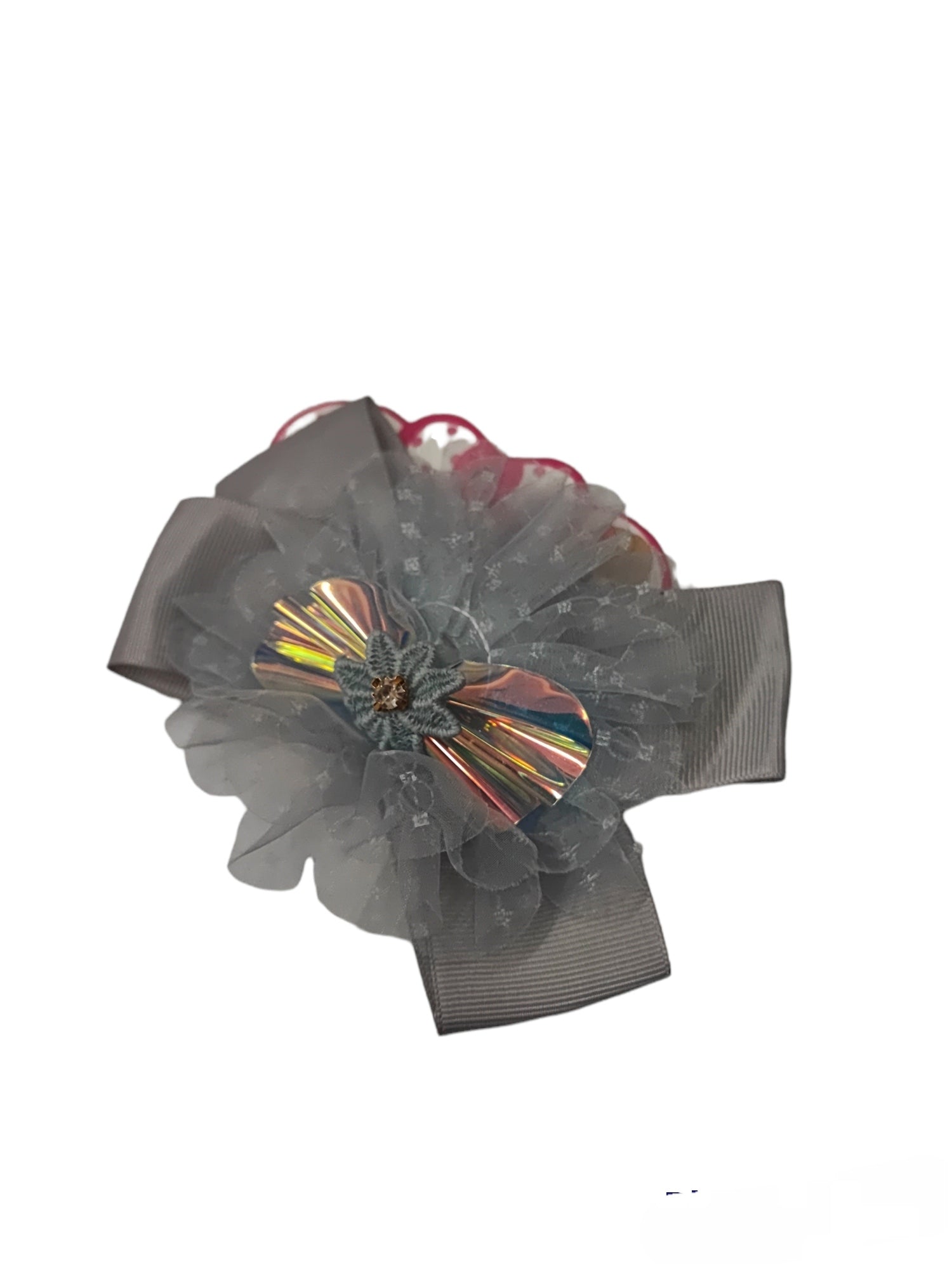 Barrette pince motif nœud papillon (x12)