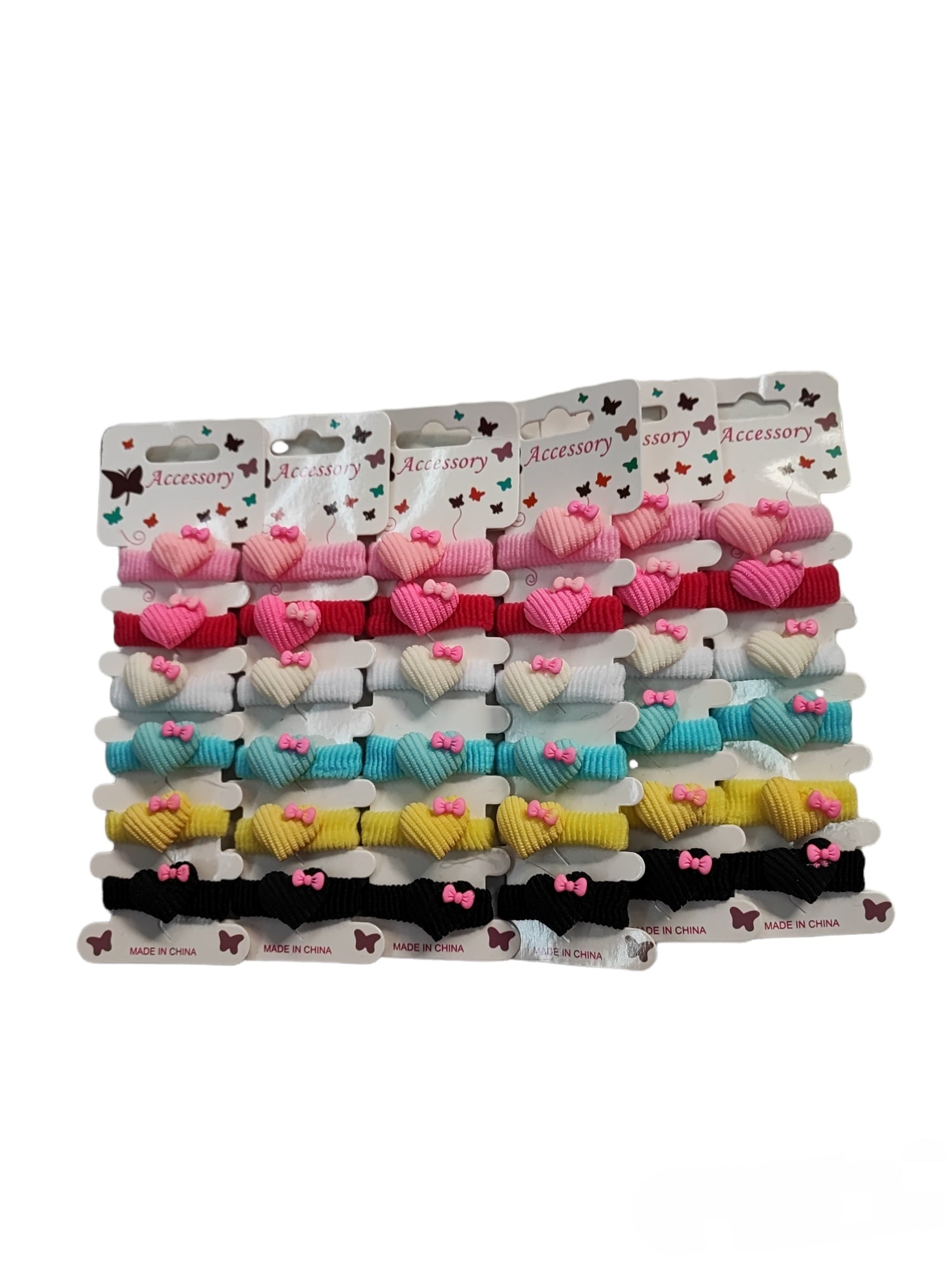 Plaque de 6 Élastiques Chouchou enfant (x12)