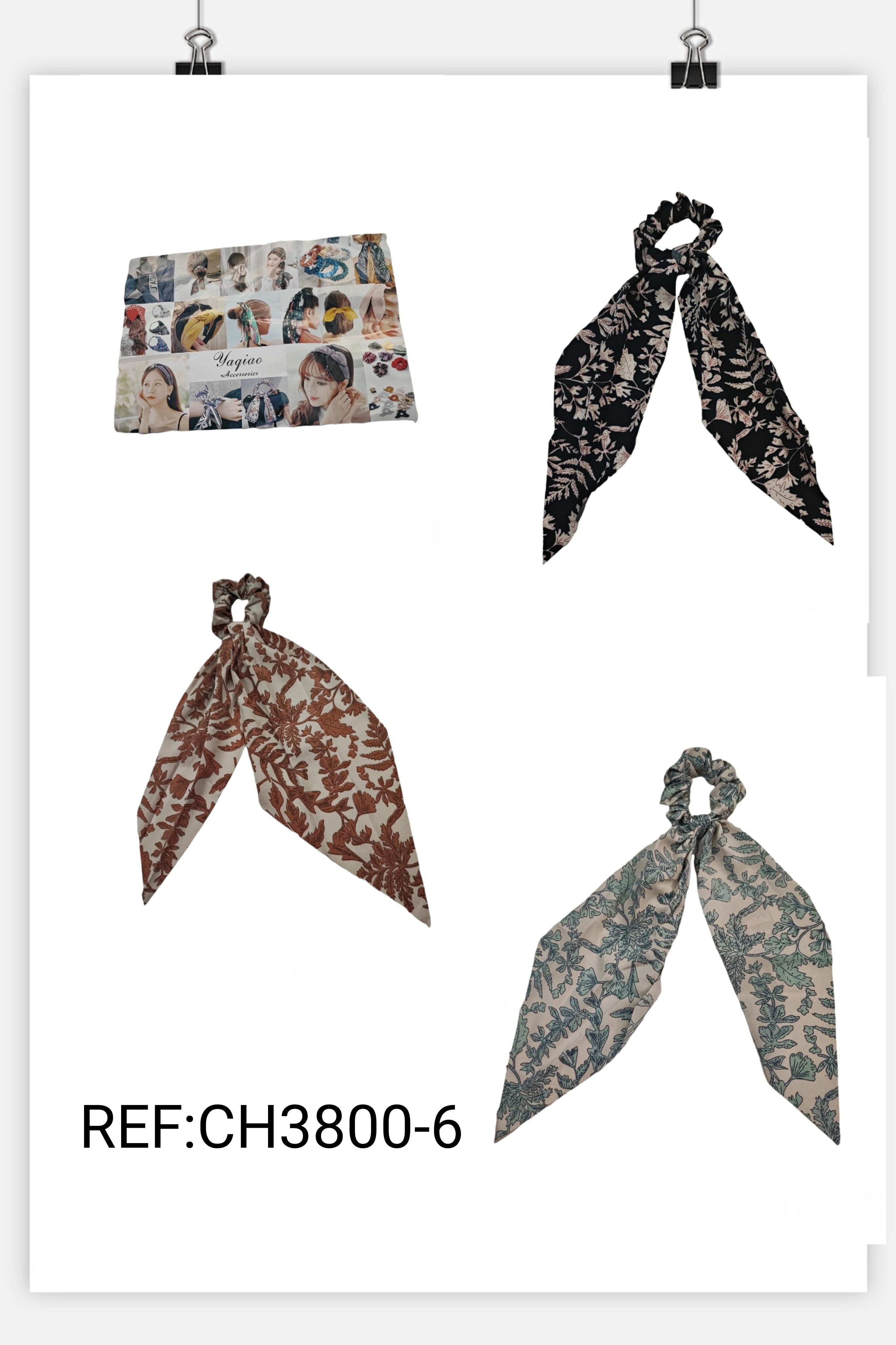 pince Cheveux à Ministériels Floral pour Queue de Cheval