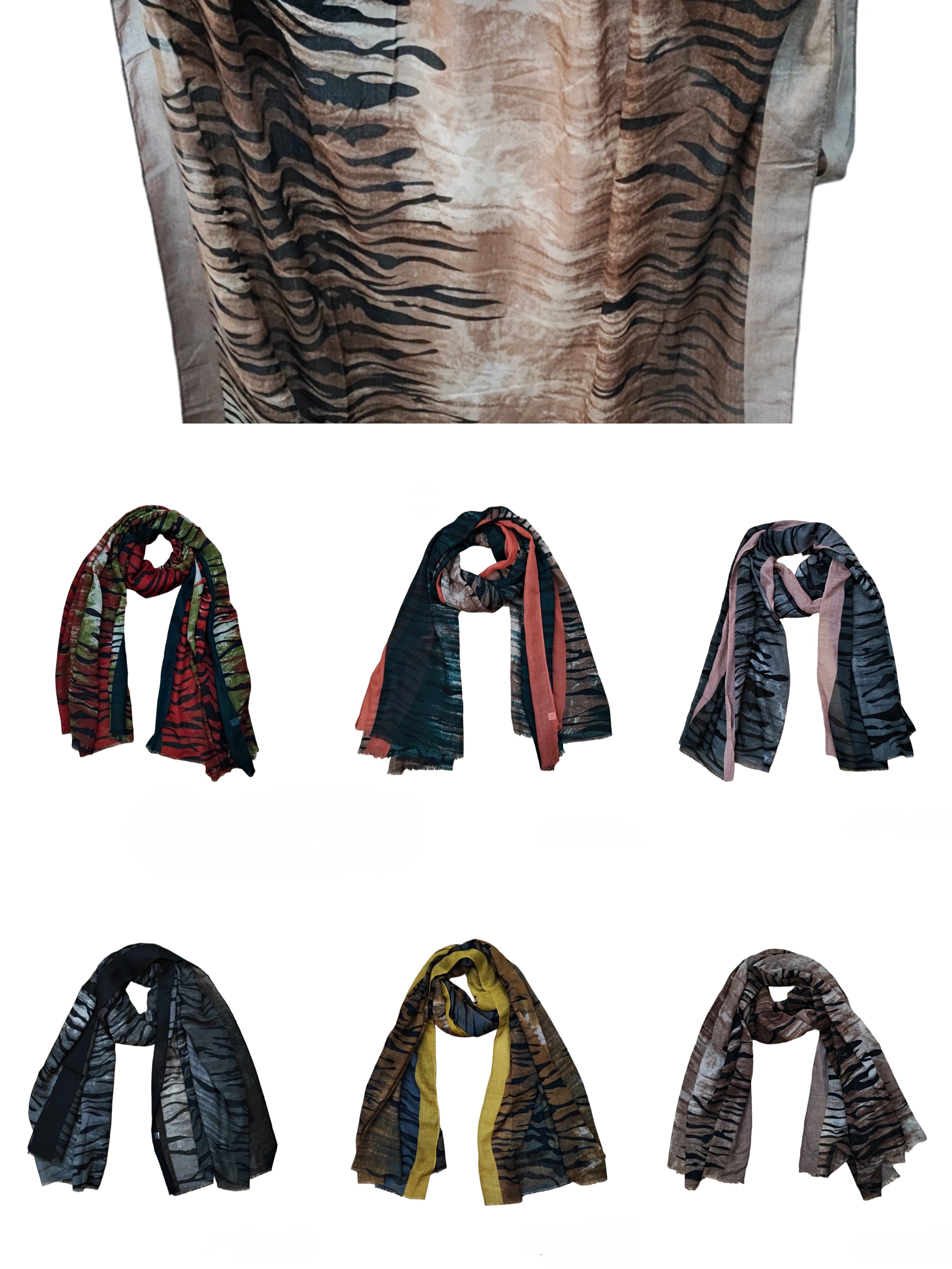 Foulard motif zèbre (x12)#7