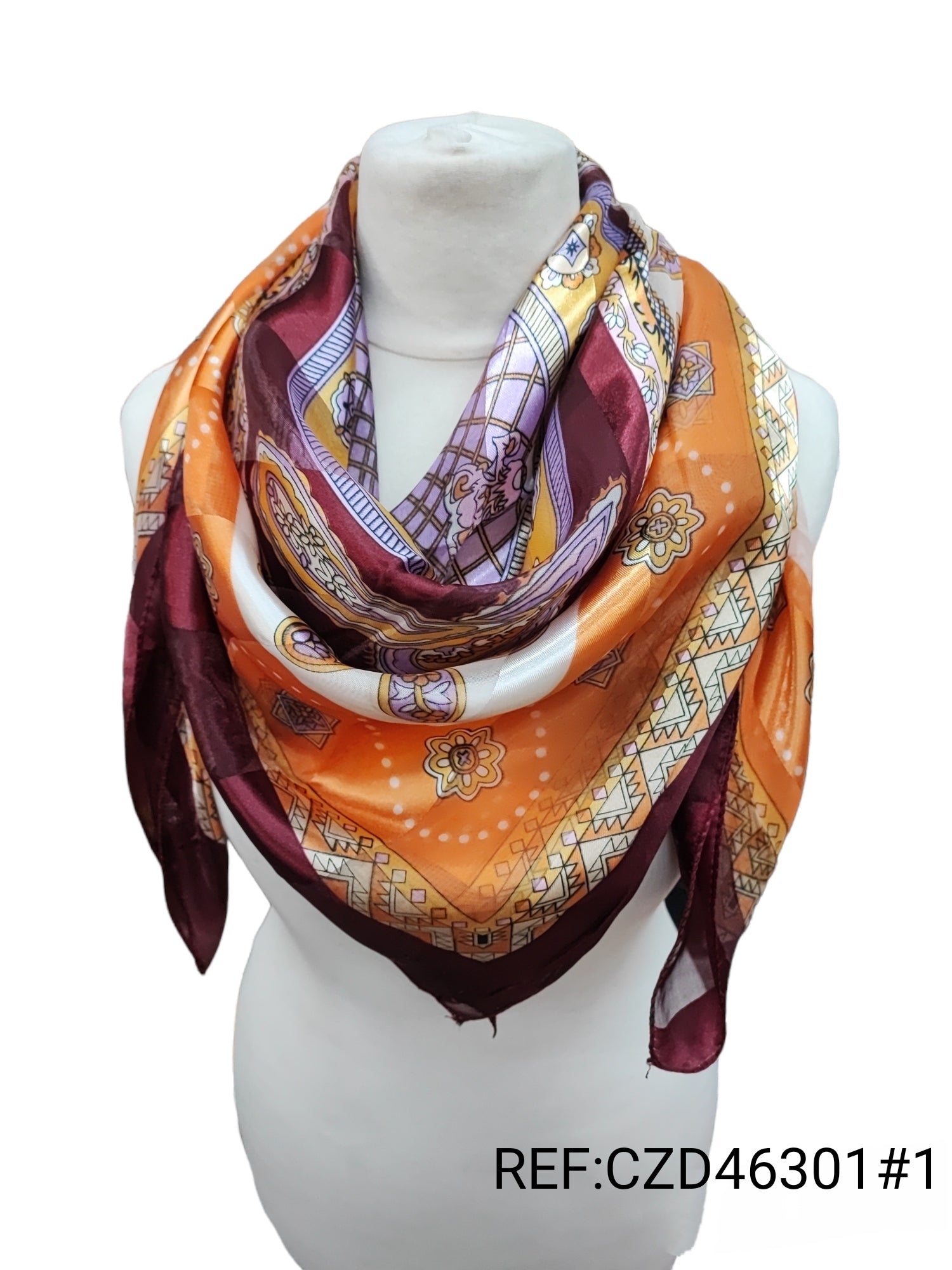 Foulard carré 90x90 (x10) CZD46301#1