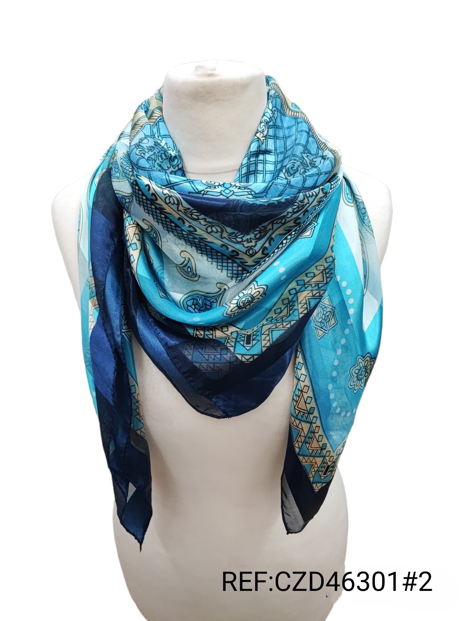 Foulard carré 90x90 (x10) CZD46301#2