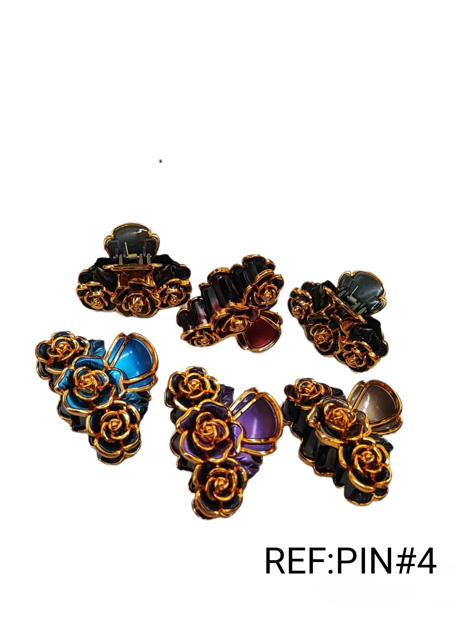 Pinces crabes cheveux #4 (x12)