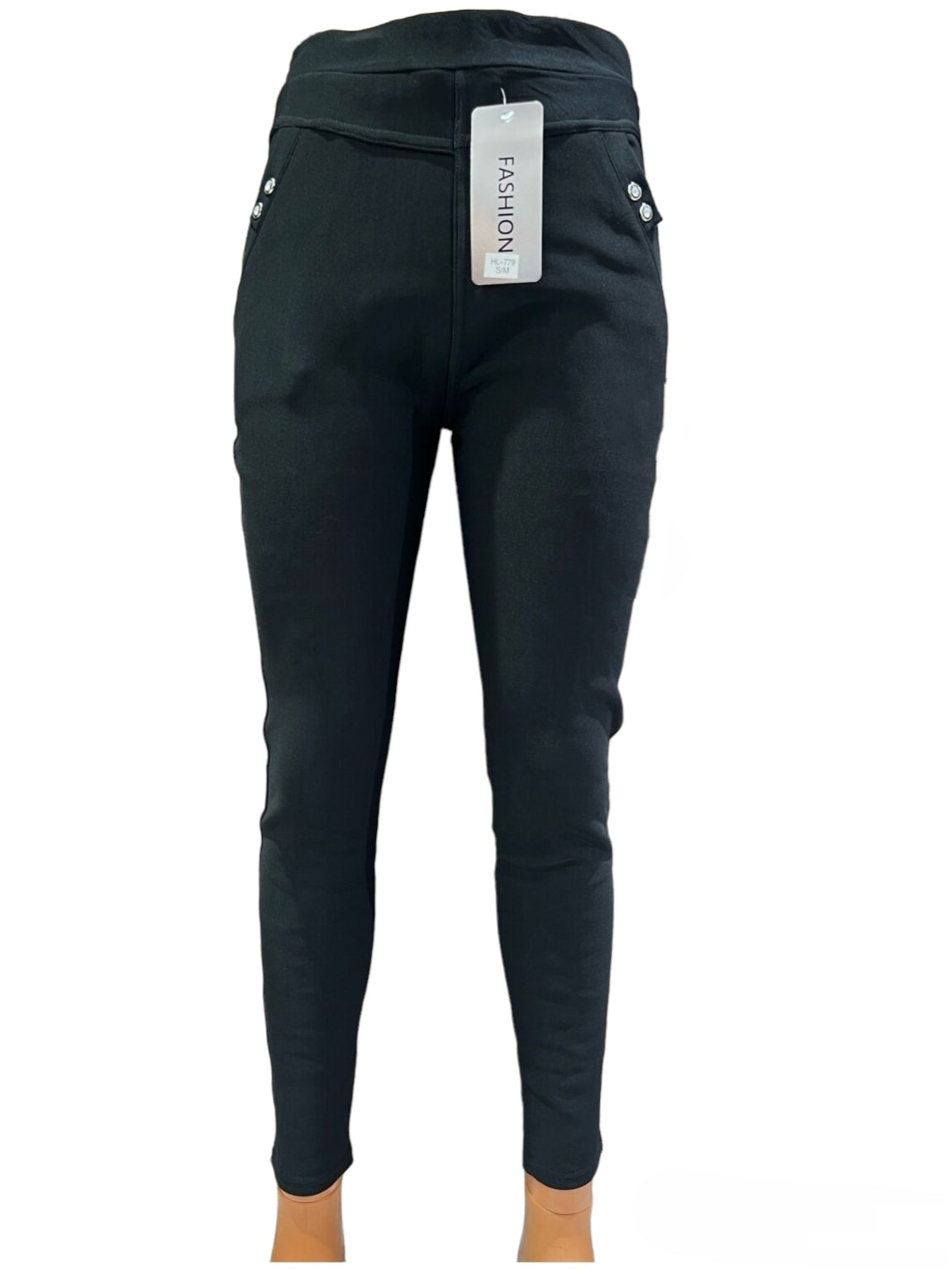 Pantalon Office motif 2 Boutons diamantés (x12)