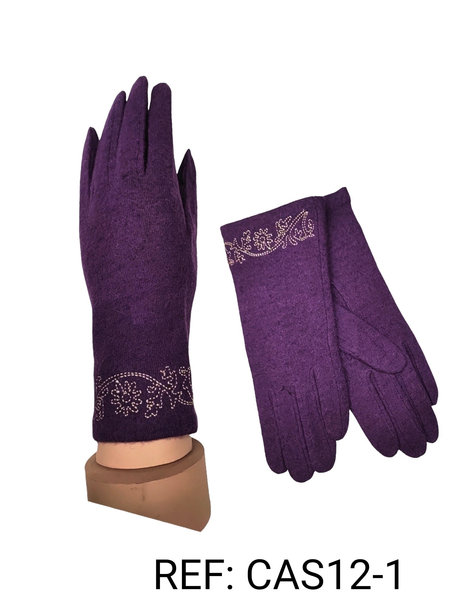 Gants Cashmere brodé (x6)