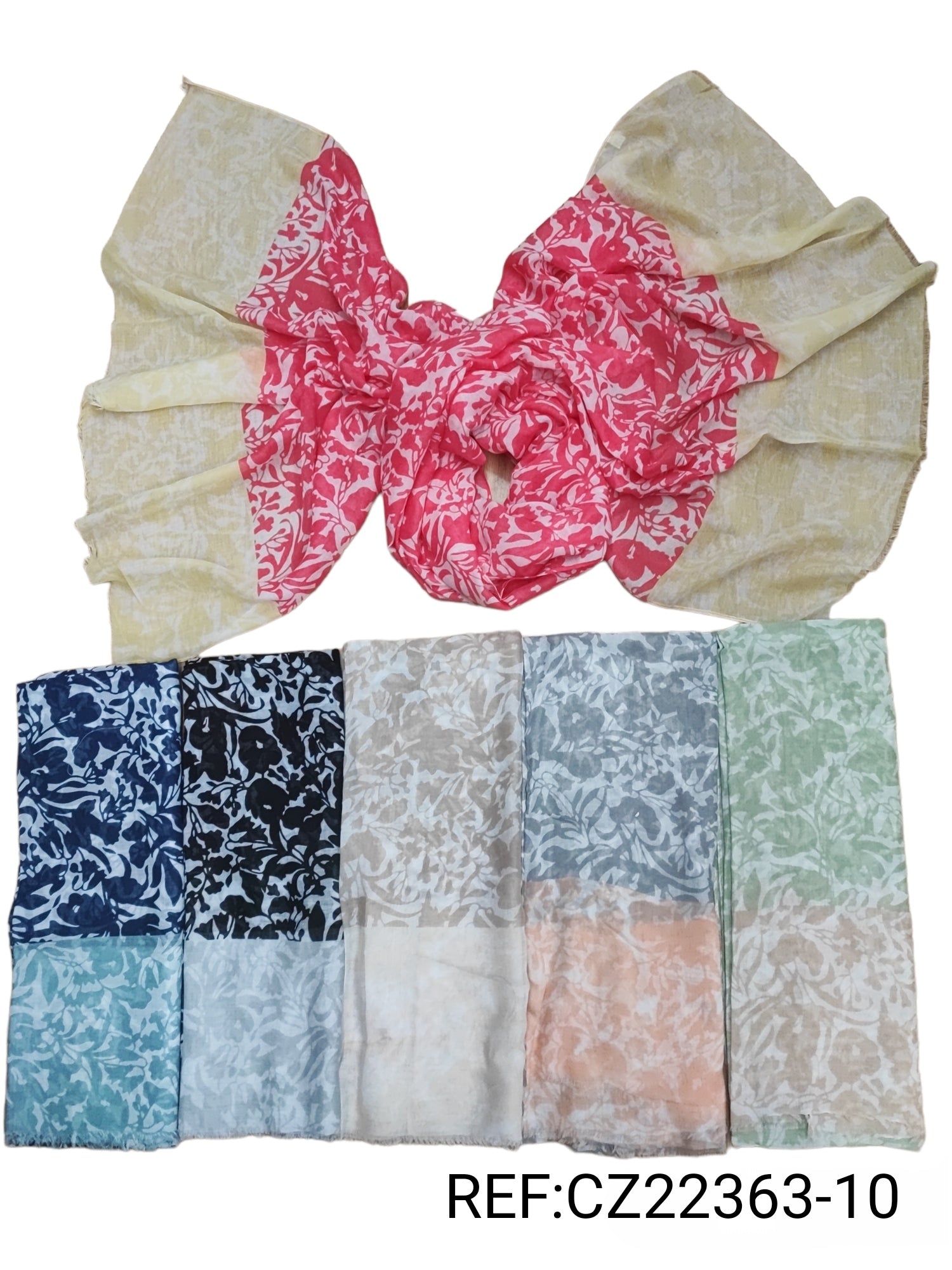 Foulard motif fleur (x12)#10