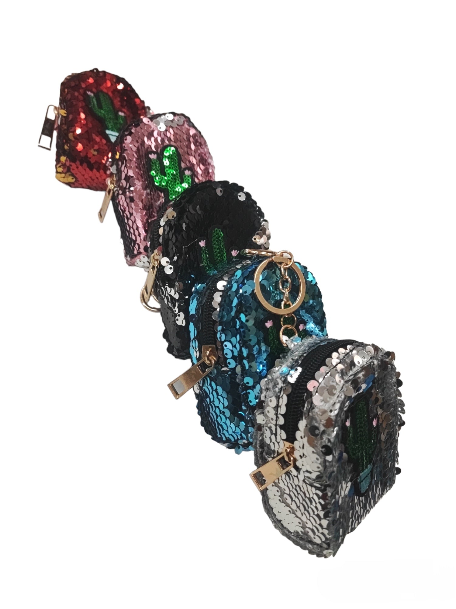 Porte-clé mini Sac à dos cactus (x12)