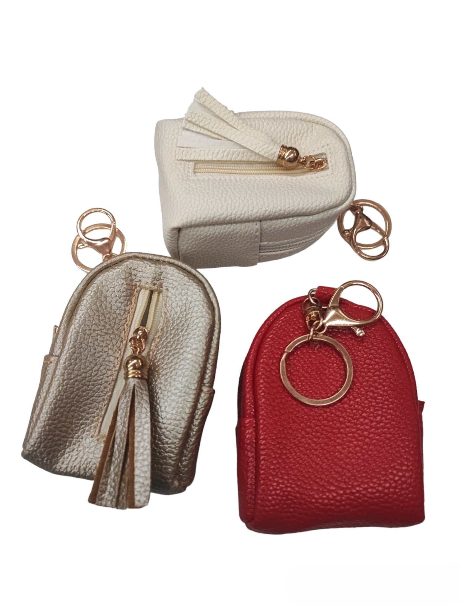 Porte-clé mini Sac à dos pompon (x12)