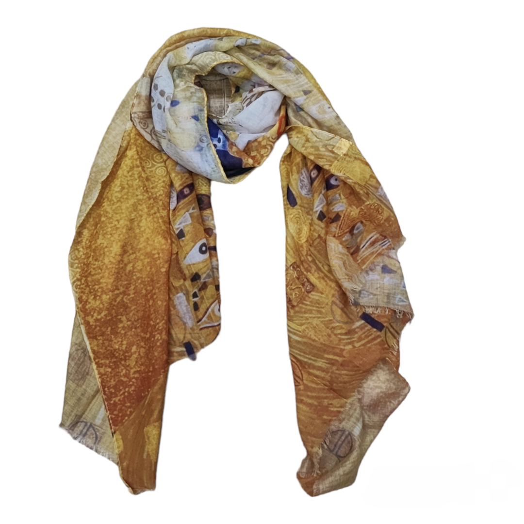 Foulard étole tableau Klimt Adele Bloch (x3)