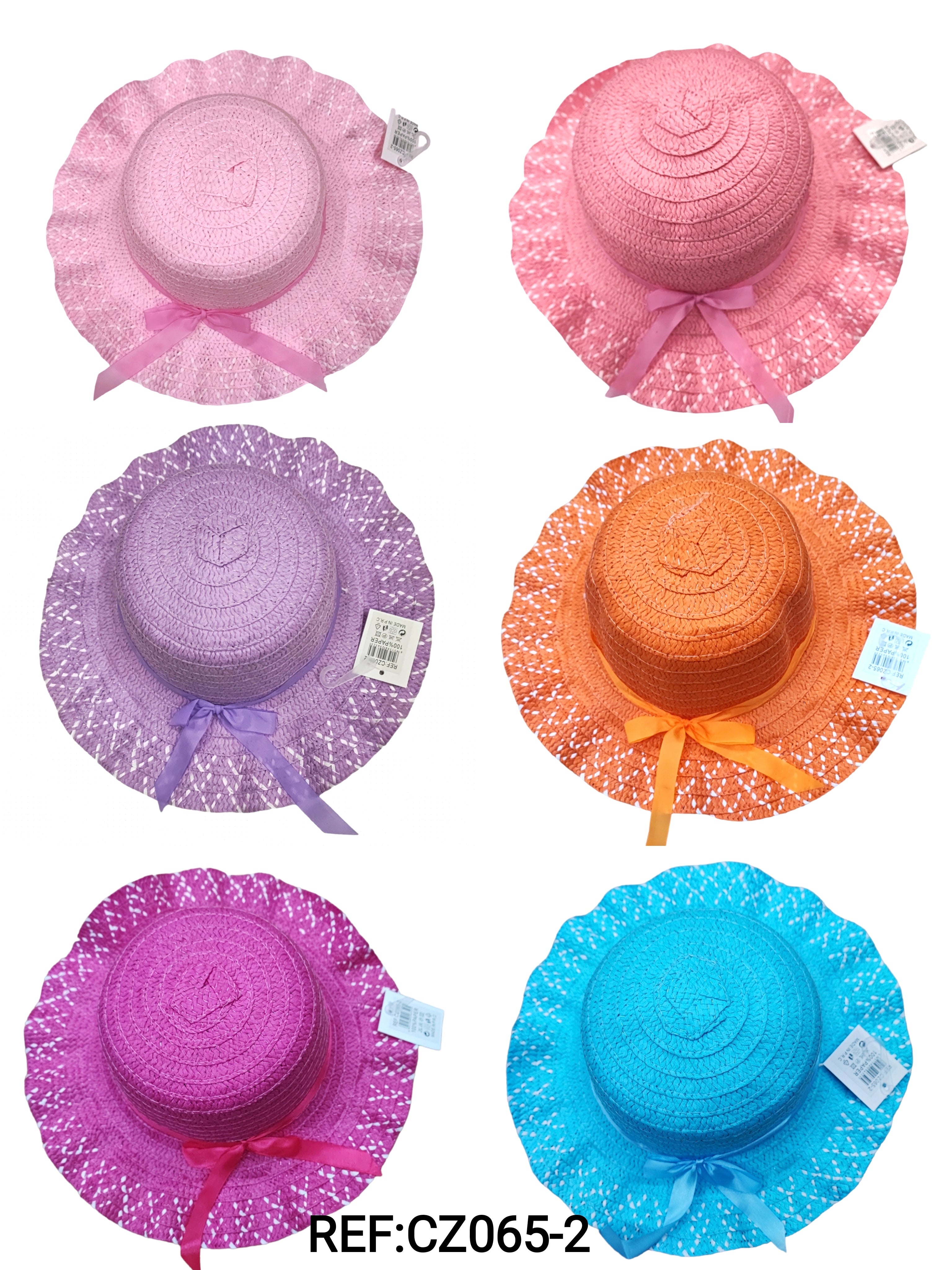 Chapeaux de paille taille enfant   (x12)