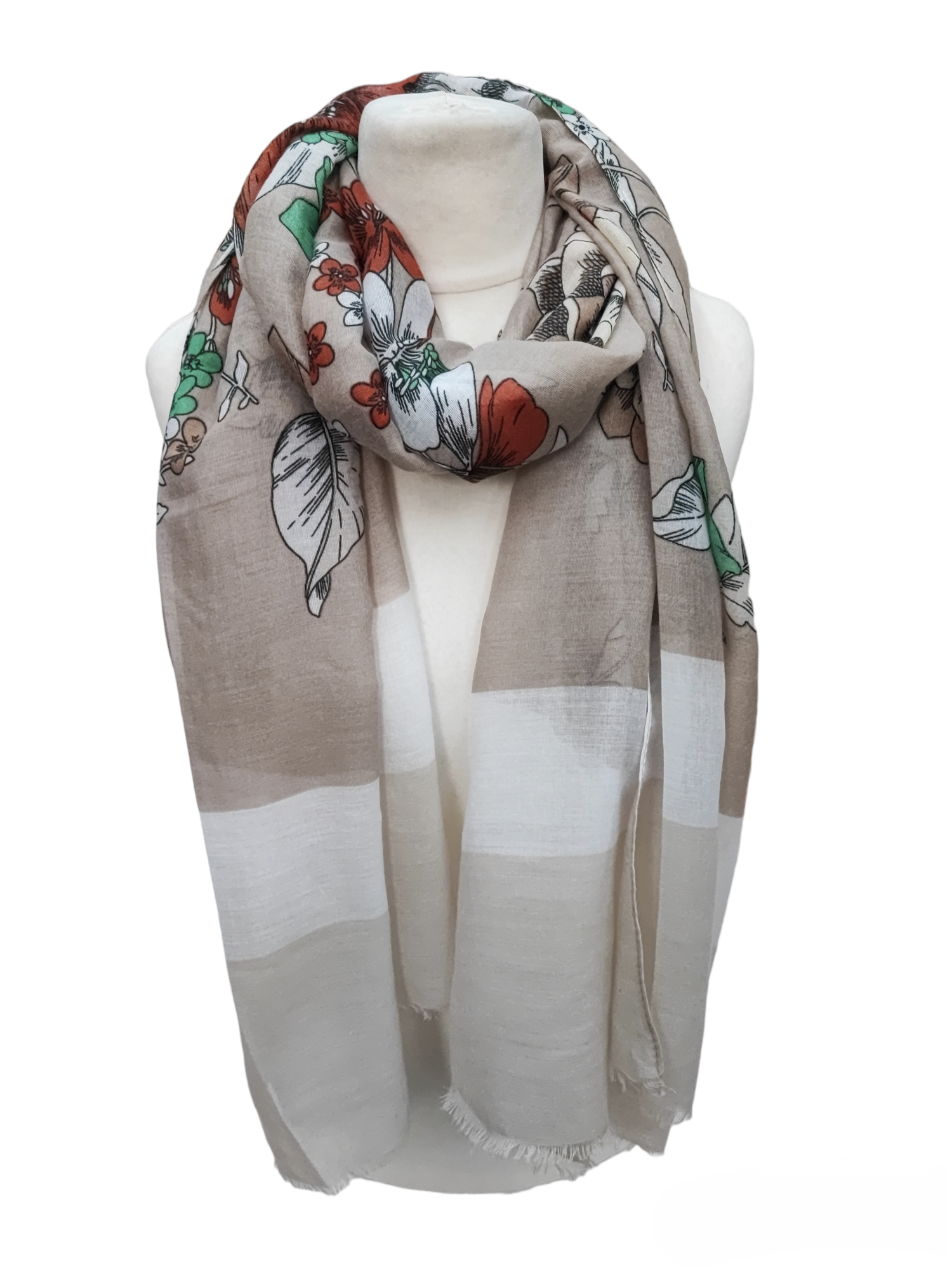 Foulard femme motif fleur (x12) F7