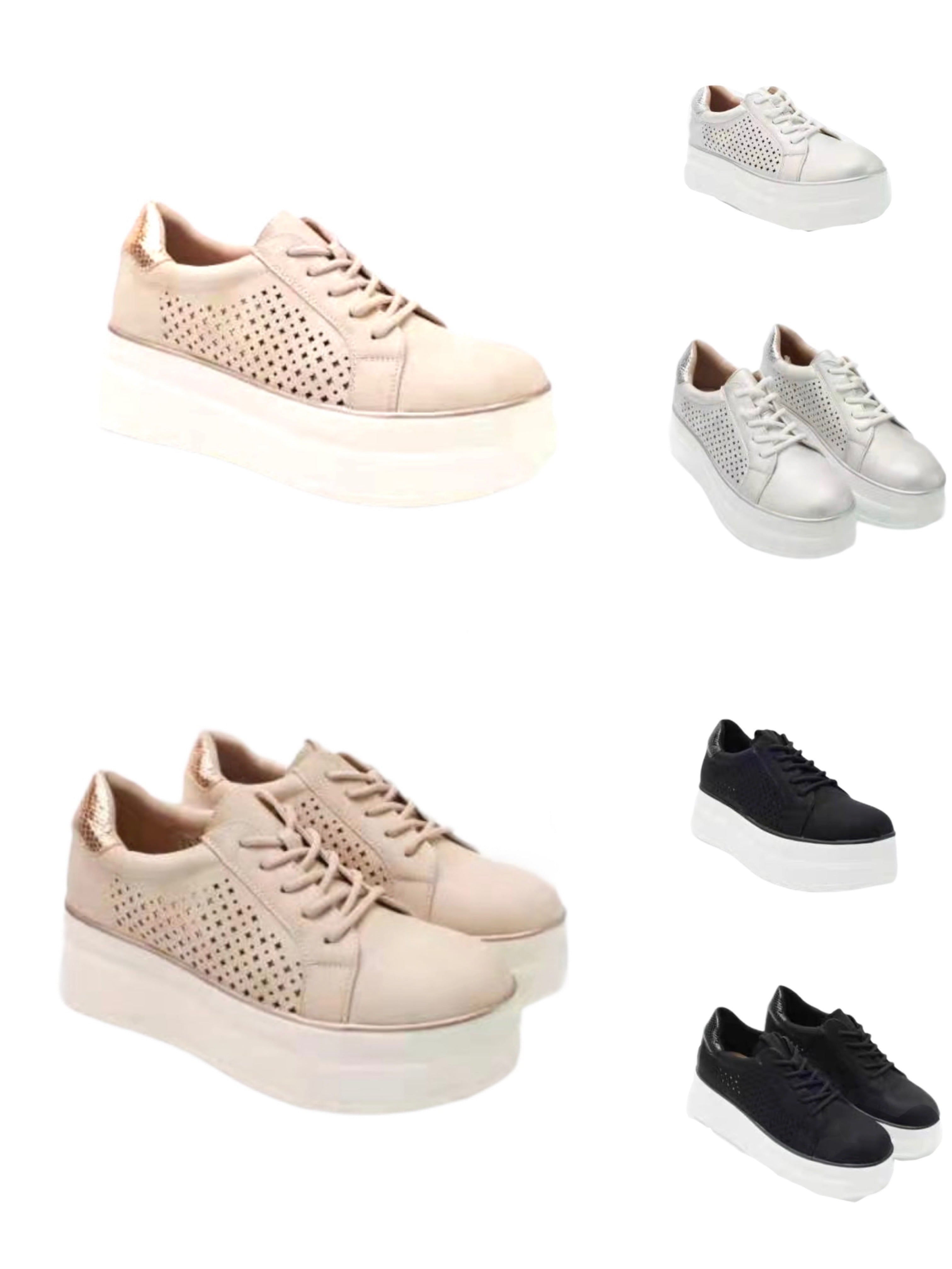 Chaussures tennis plateforme CHARLINE (x12)