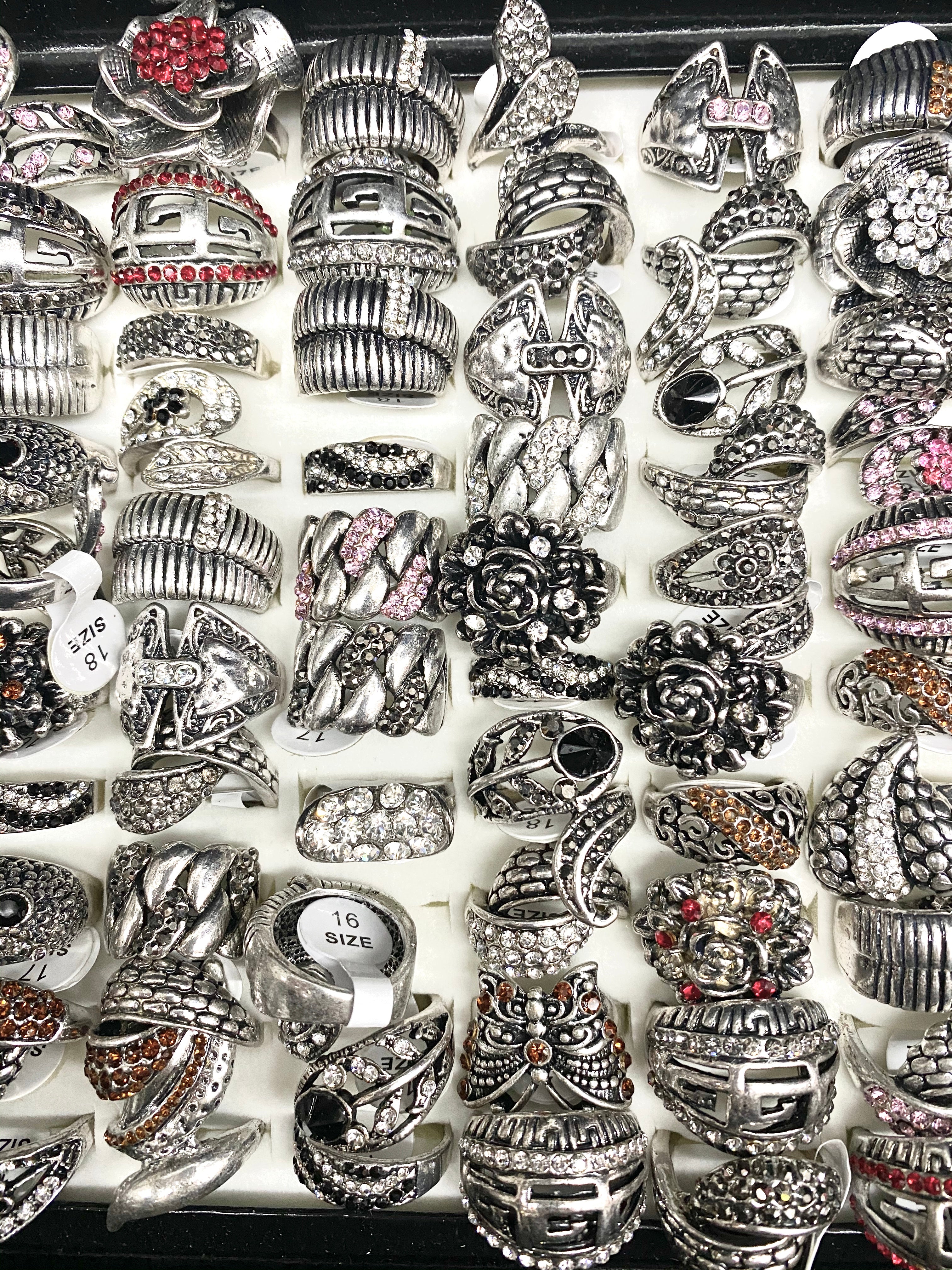 Boîte bagues femme (x100)