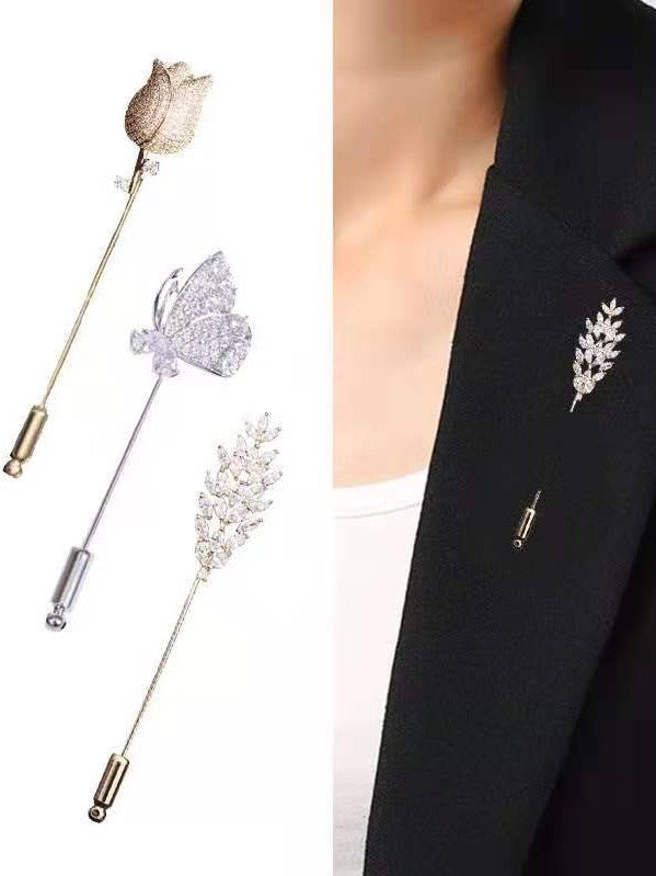 Broche épinglette papillon (x6)