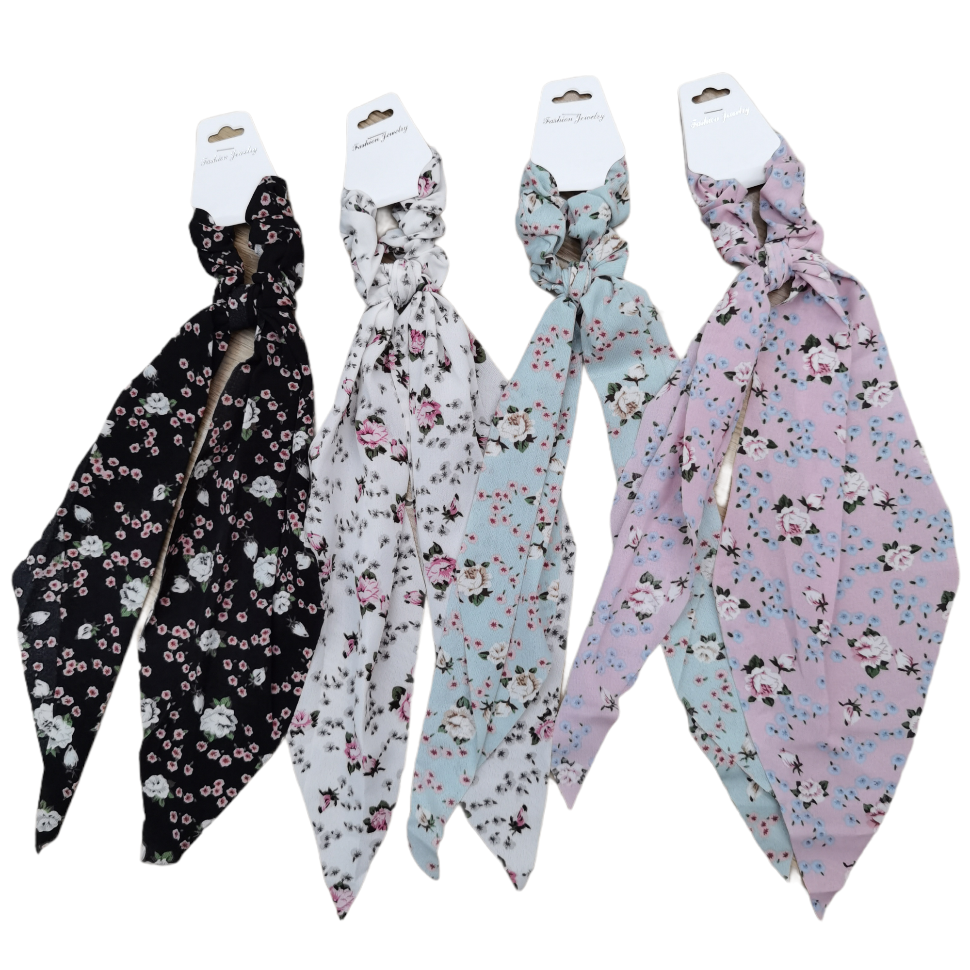 Chouchou motif fleurs    (x12)