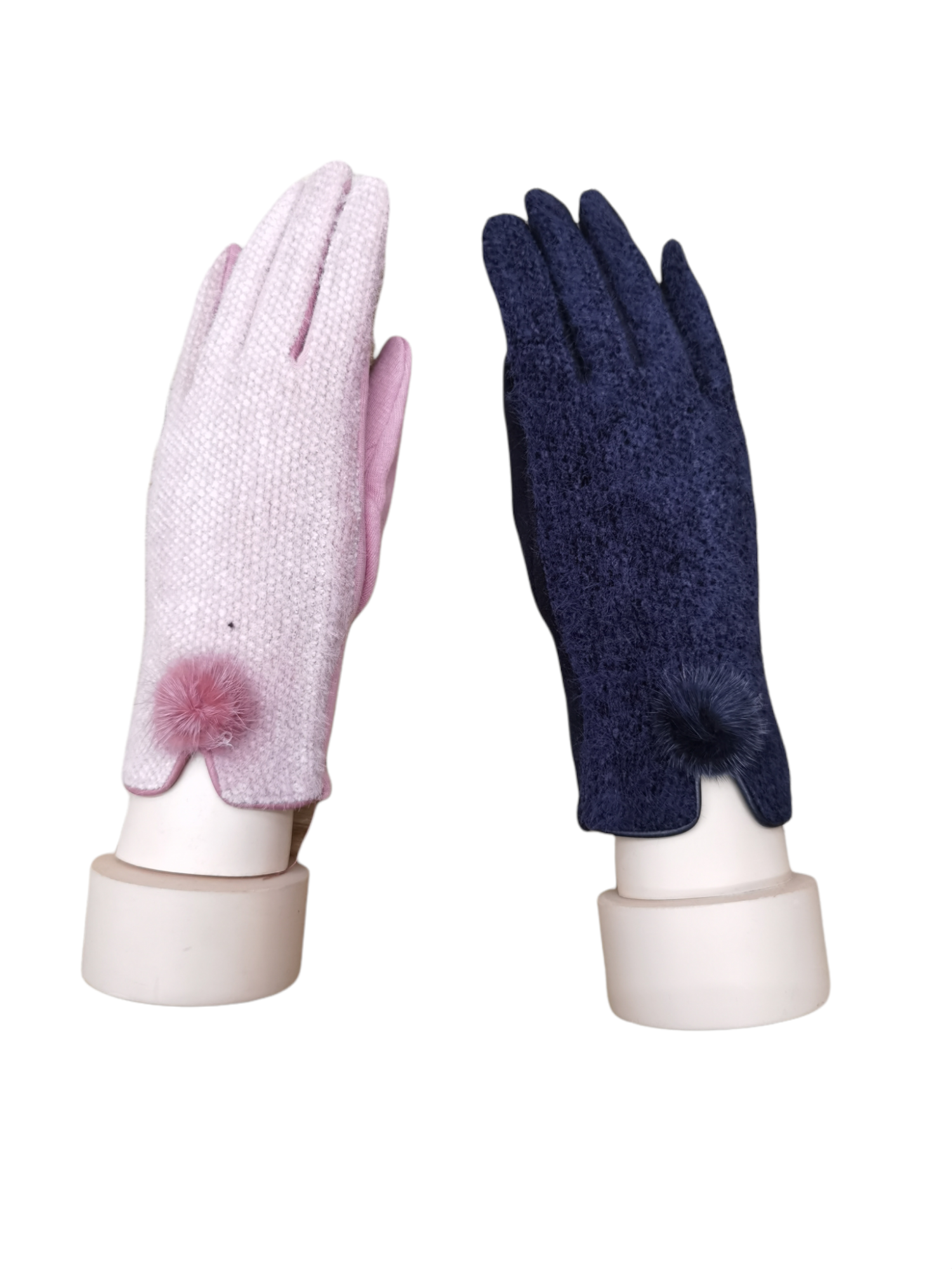 Gants tactiles motifs et couleurs mélange(x12)