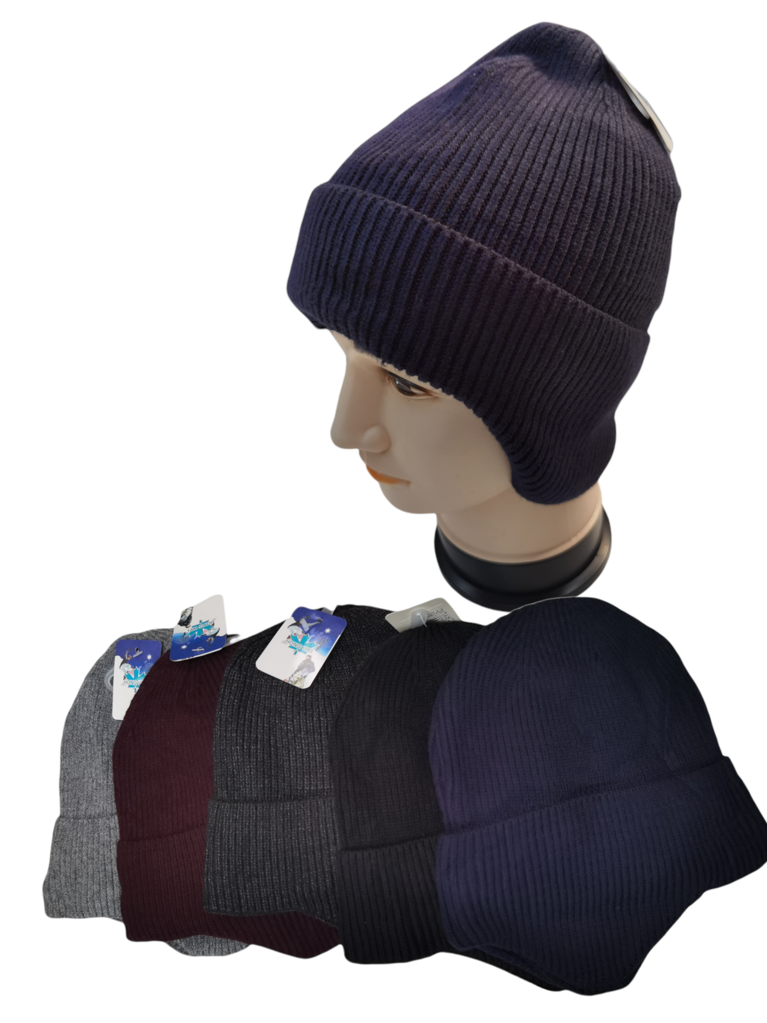 Bonnet cache-oreilles en tricot