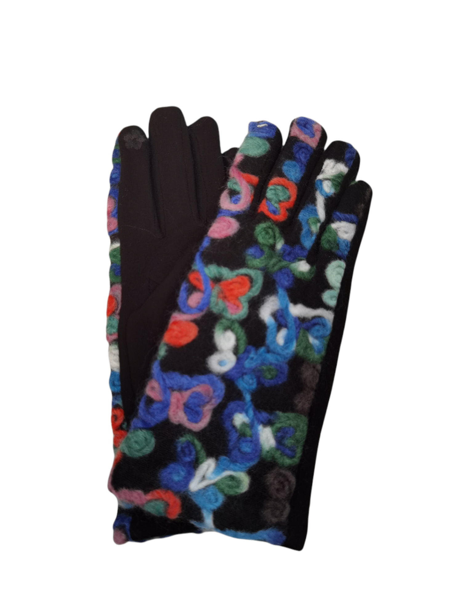 Gants tactiles files colorés (x12)
