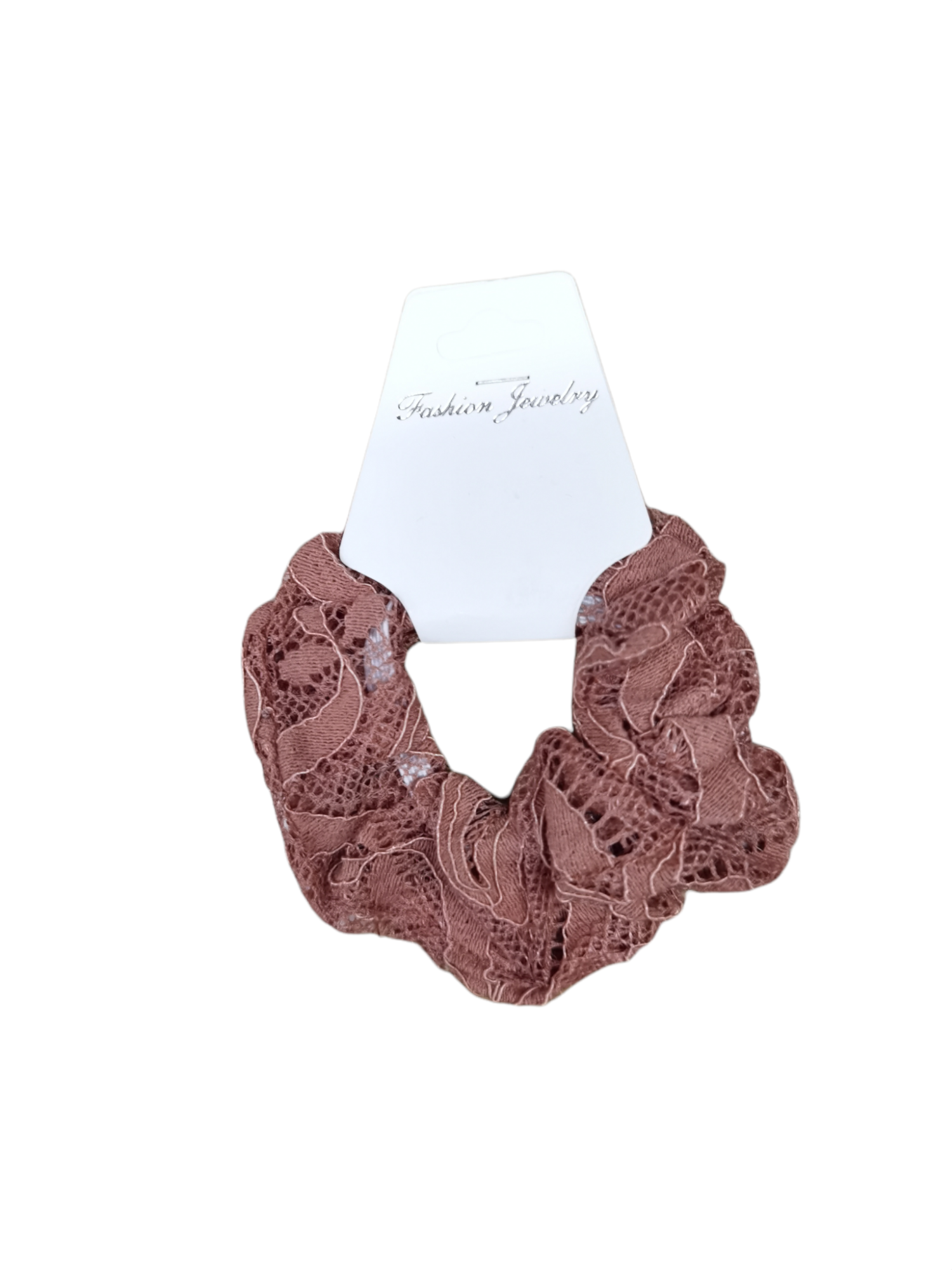 Chouchou élastique Scrunchie froufrou Dentelle (x12)