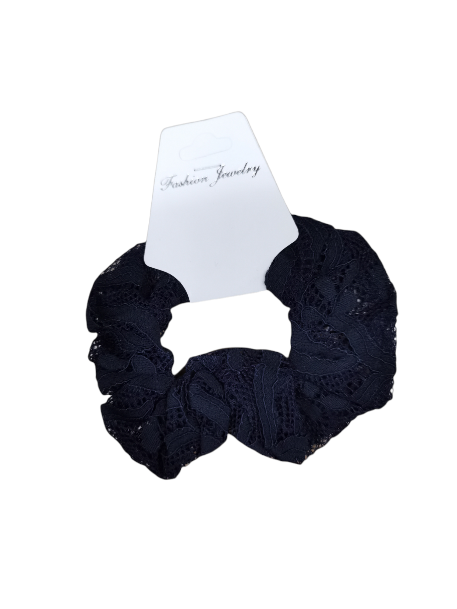 Chouchou élastique Scrunchie froufrou Dentelle (x12)