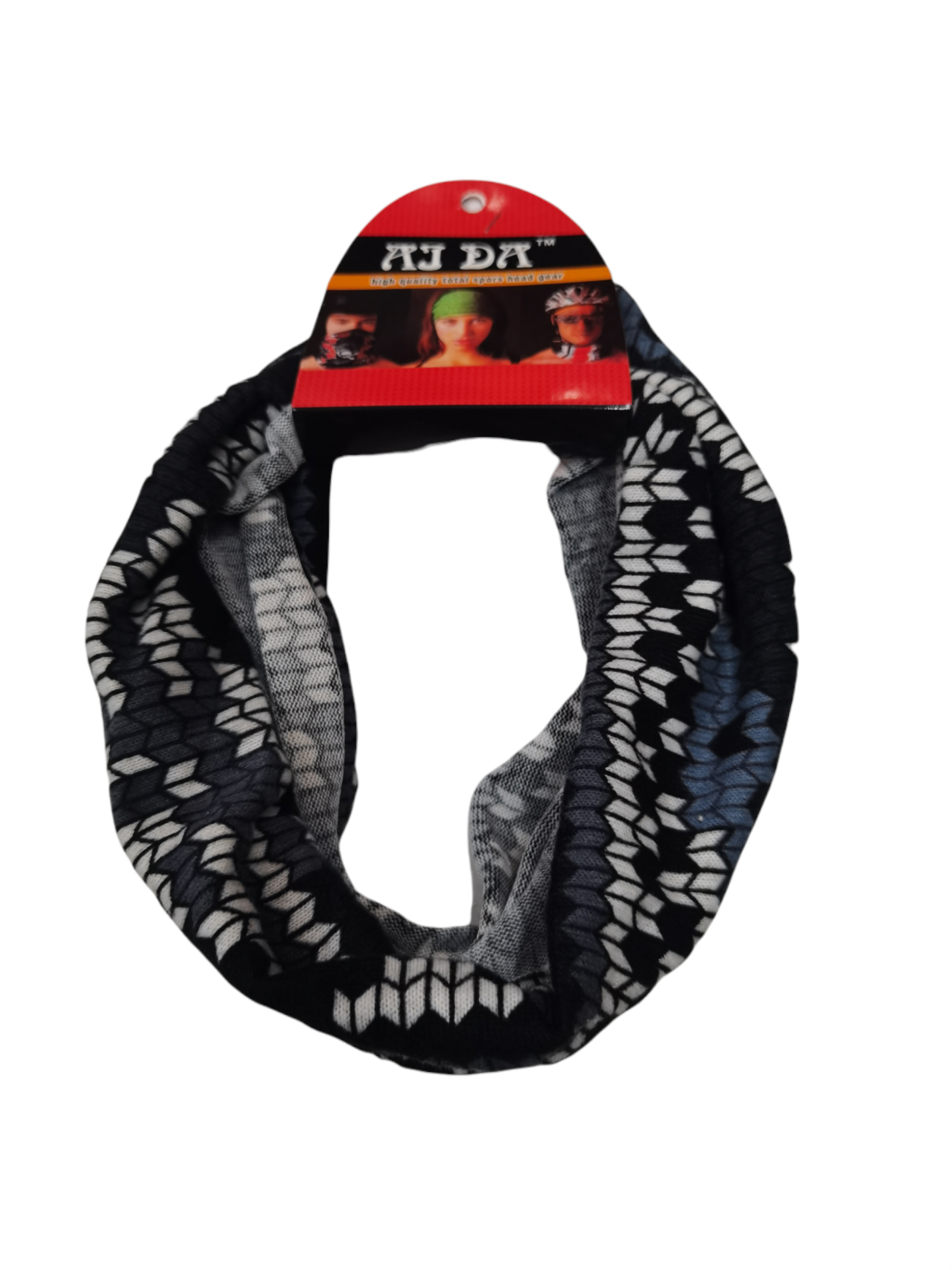 Snood 2-en-1 tour de cou Bandeau motif (x12)