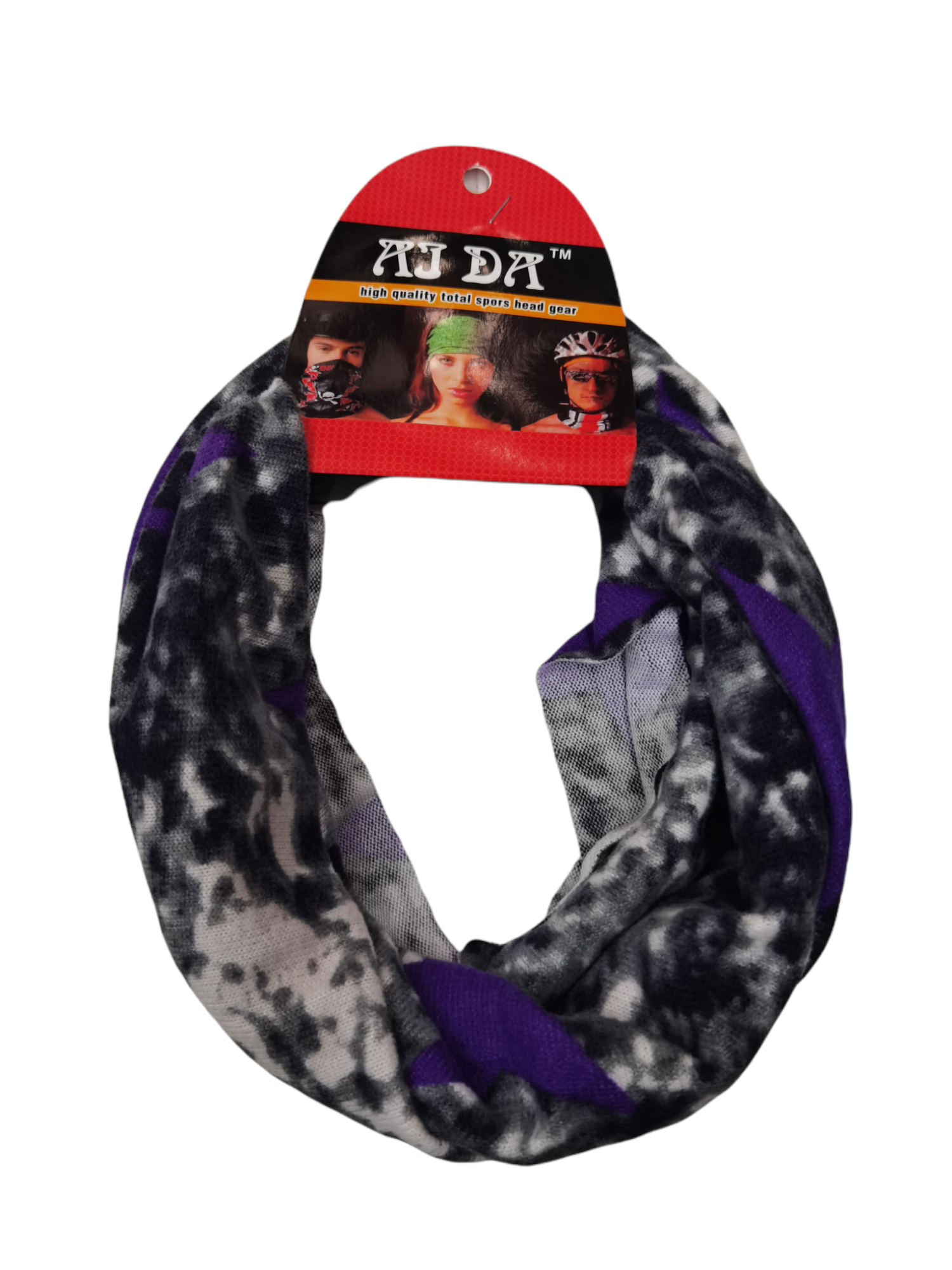 Snood 2-en-1 tour de cou Bandeau motif (x12)