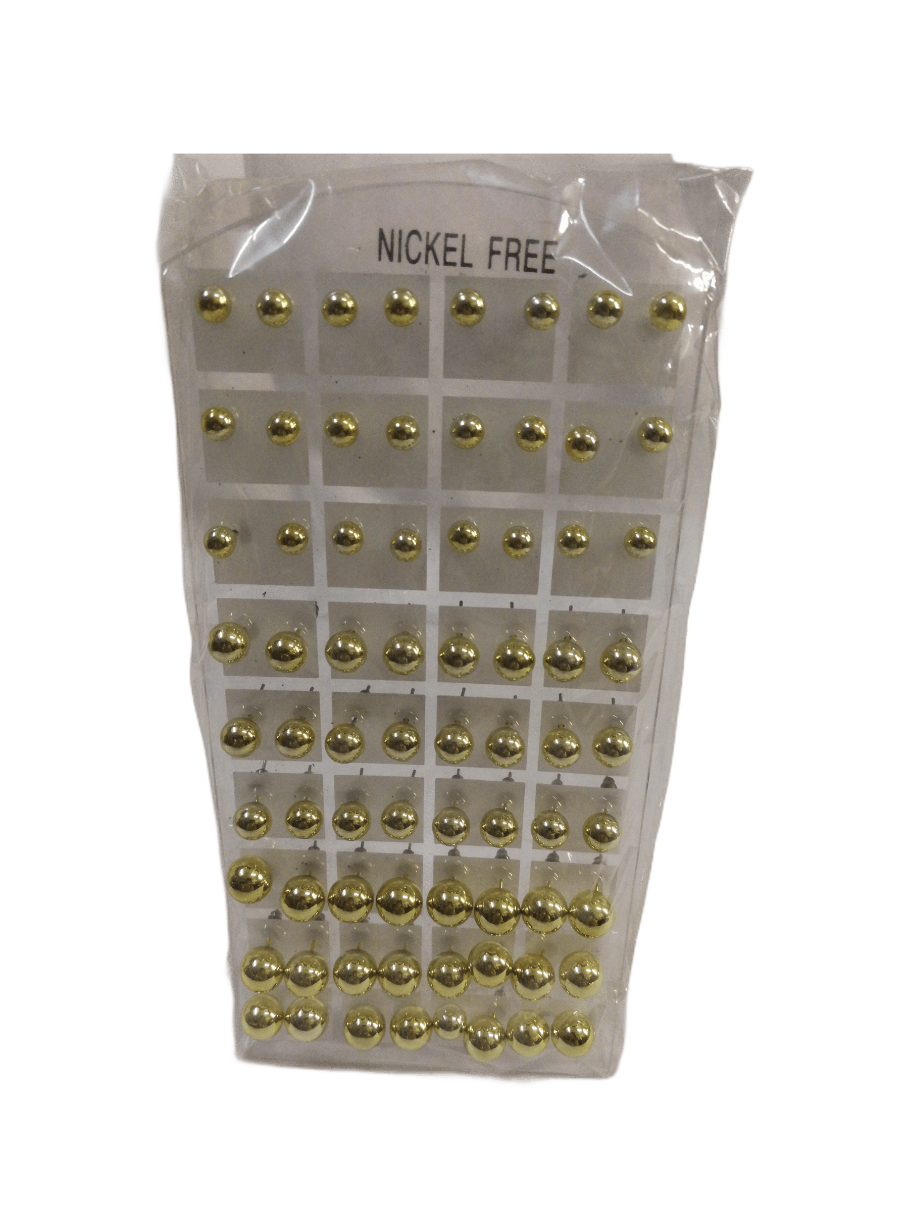 LOT DE 36 - Boucles d'oreilles boules simples 0,21€/paire | Grossiste-pro