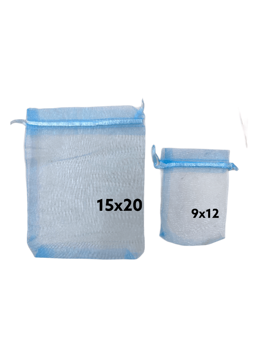 Sacs organza bleu foncé (x50) | Grossiste-pro