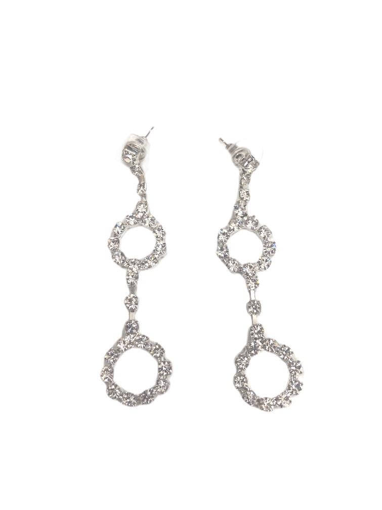 LOT DE 12 - Boucles d'oreilles glamour strass 2,00€/paire | Grossiste-pro