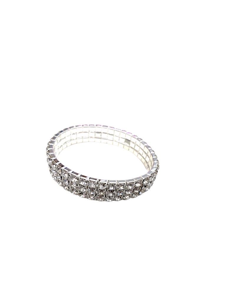 LOT DE 6 - Bracelet strass multirangs femme 2,00€/unité | Grossiste-pro