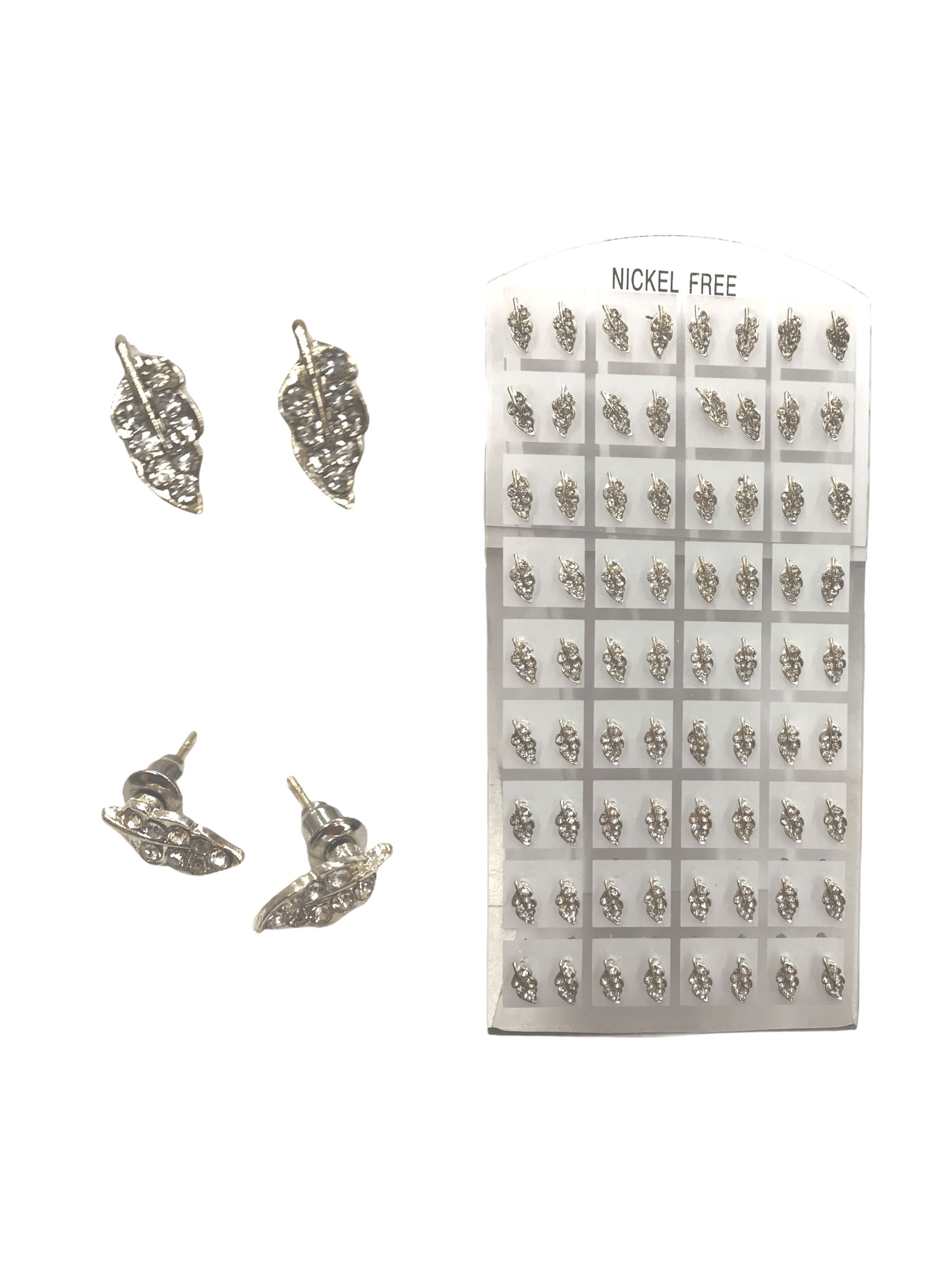 LOT DE 36 - Boucles d'oreilles petites feuilles 0,21€/paire | Grossiste-pro