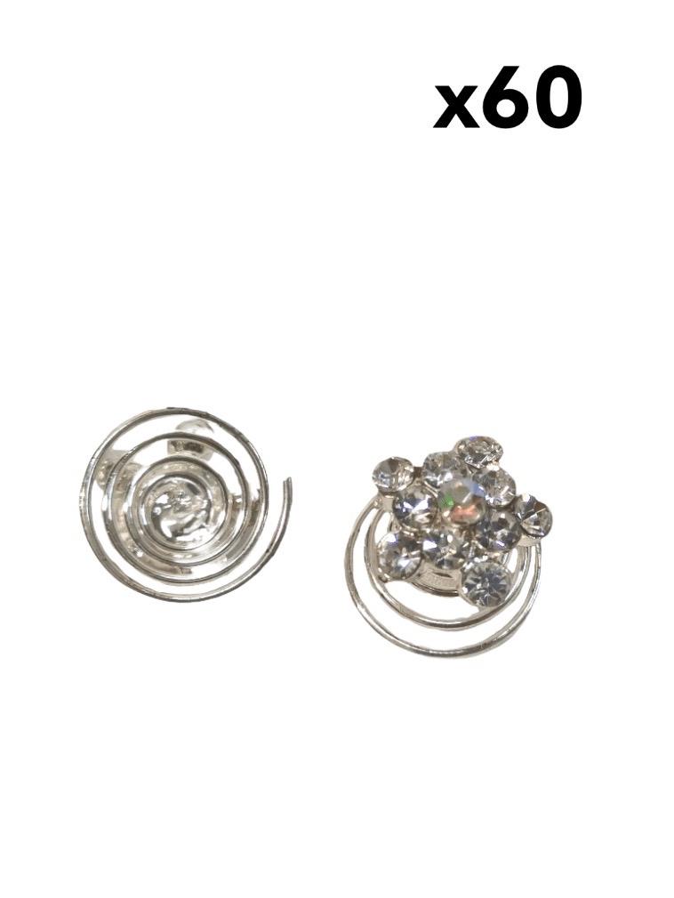 LOT DE 5 PLAQUES - Épingles Pinces mariage (x12) 3,90€/plaque | Grossiste-pro