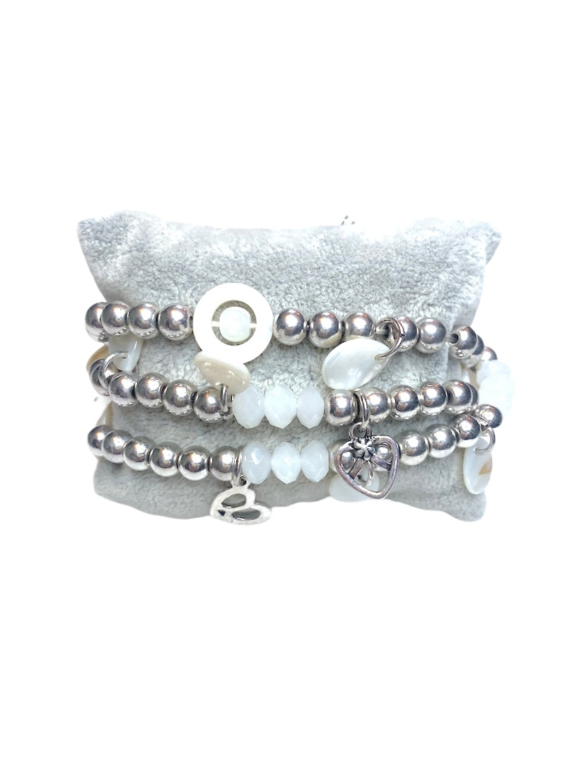 Bracelet fantaisie triple tour #2028-35