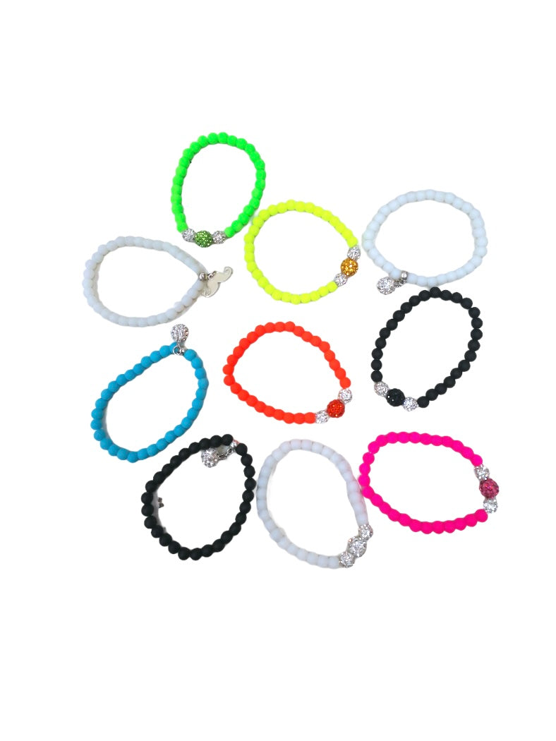 Pack Bracelet fantaisie fluo #PCB001 (x20)
