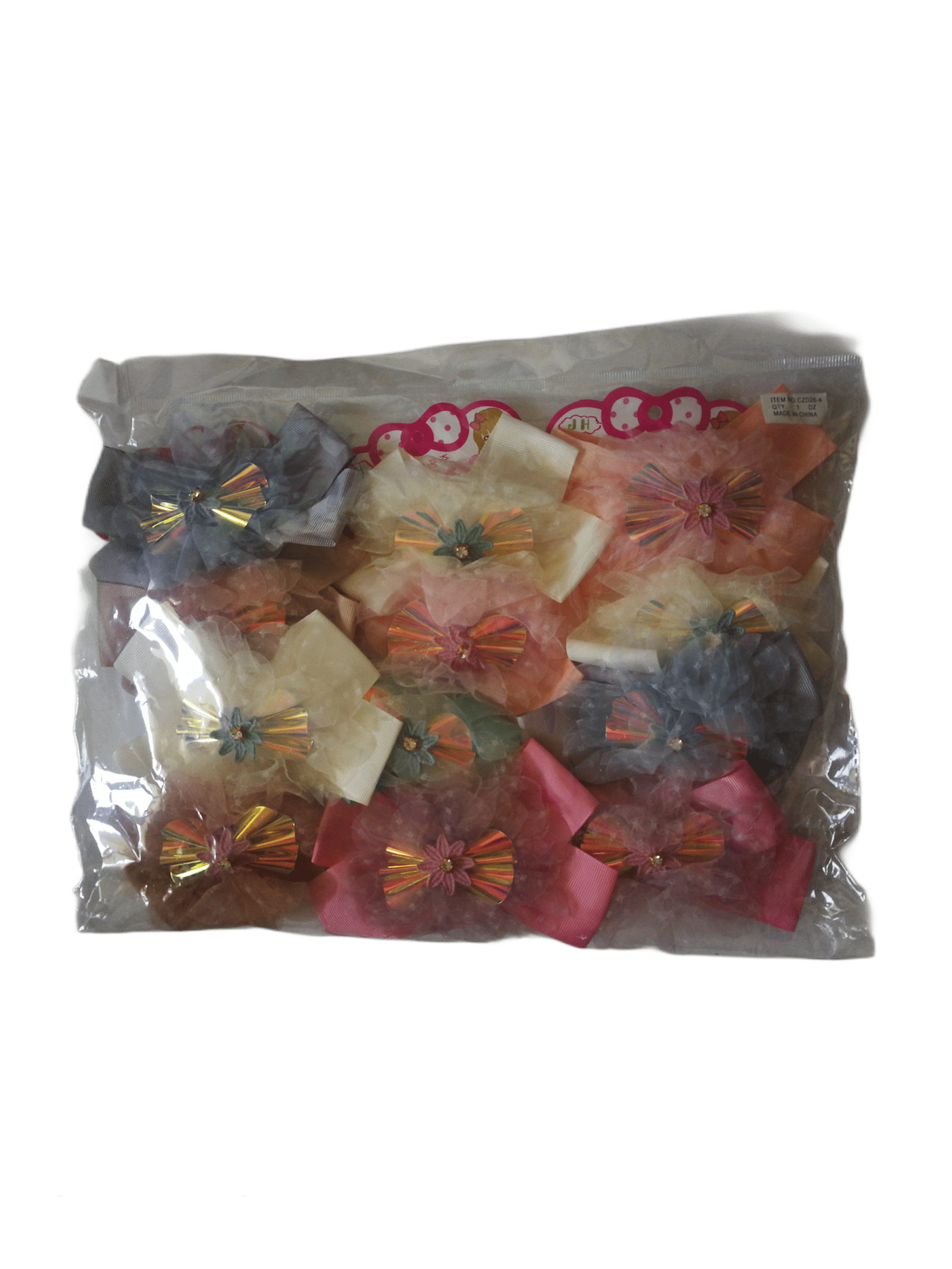 LOT DE 12 - Barrettes cheveux noeud fleur 0,75€/unité - Grossiste-pro
