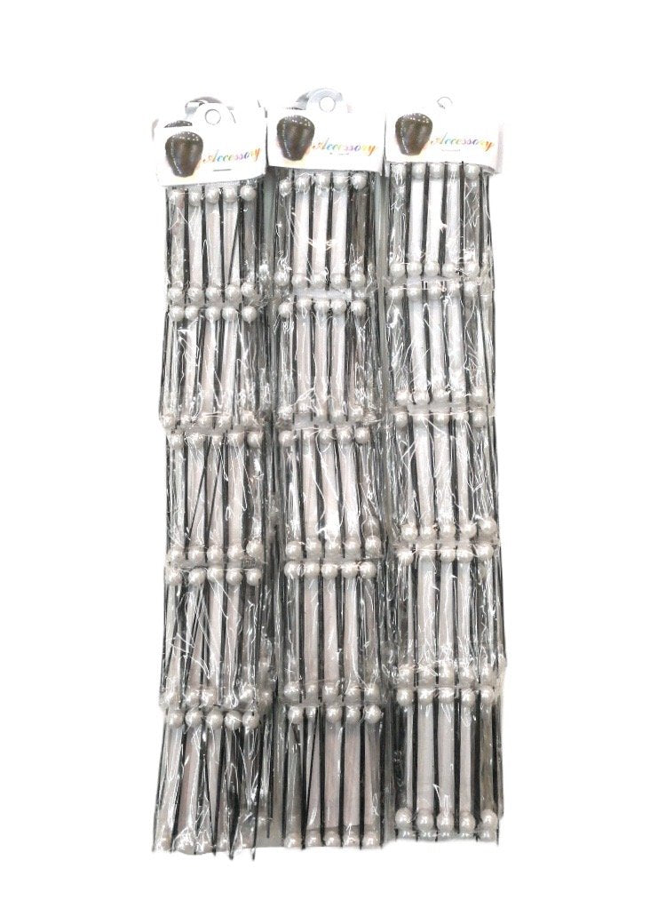 LOT DE 10 PLAQUES (x5) - Barrettes bobby pin Épingles cheveux mariage perles 0,20€/paquet | Grossiste-pro