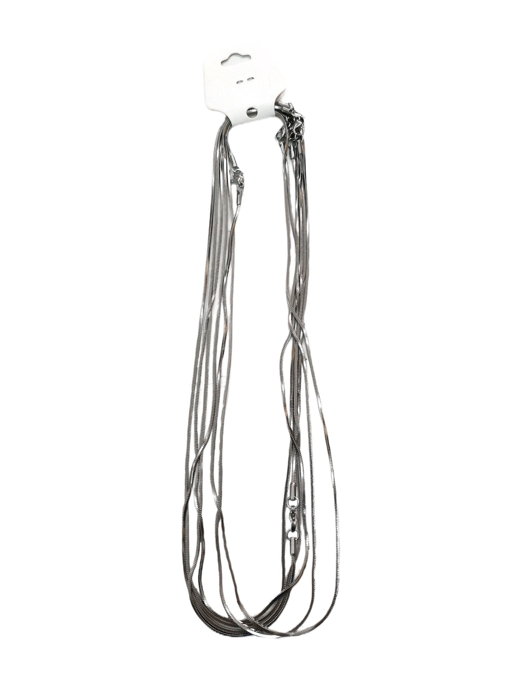 LOT DE 6 - Chaîne de Collier fine maille serpent 1,67€/unité | Grossiste-pro