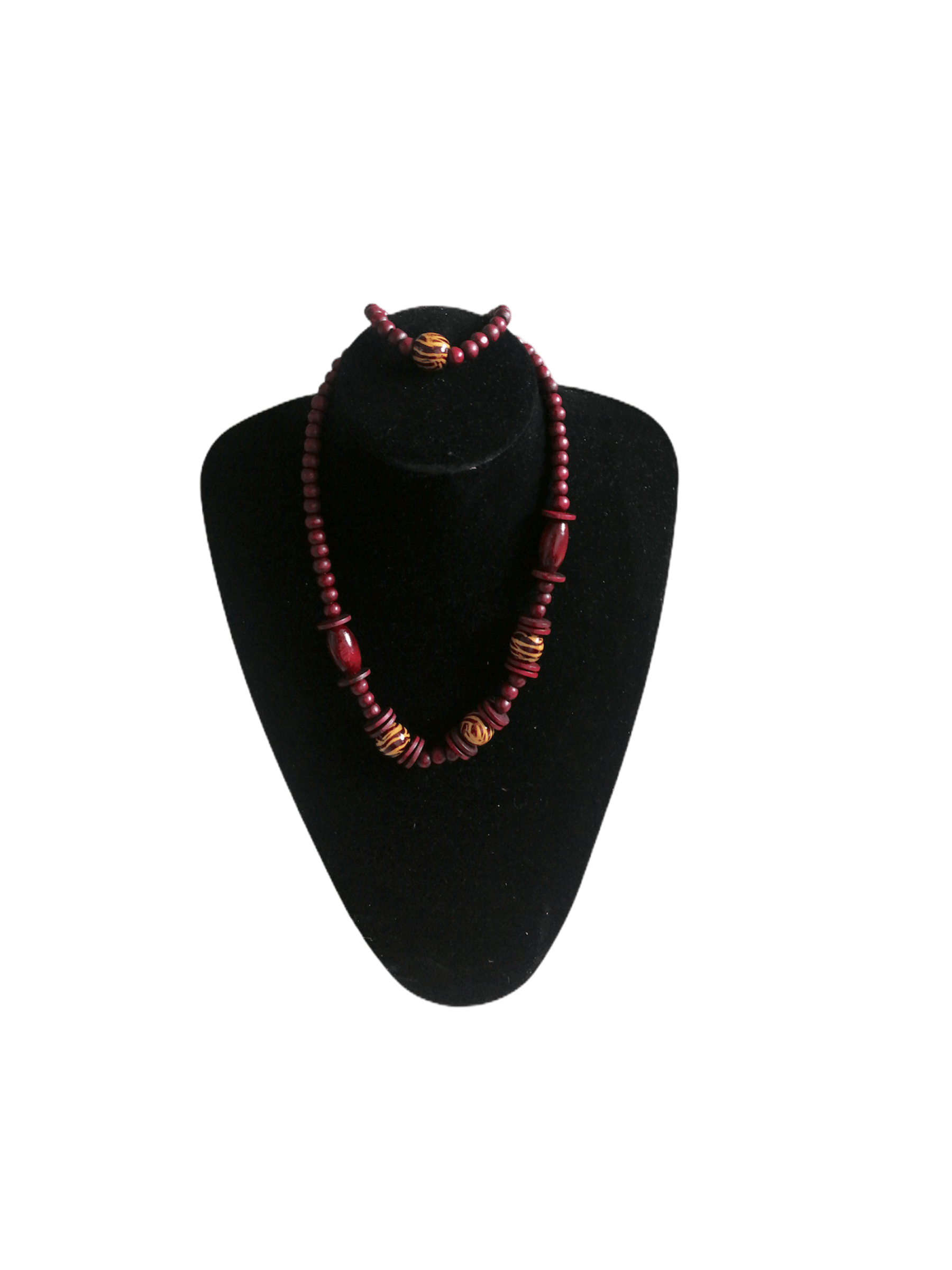 LOT DE 12 - Parure Collier Bracelet bois 1,50€/unité | Grossiste-pro