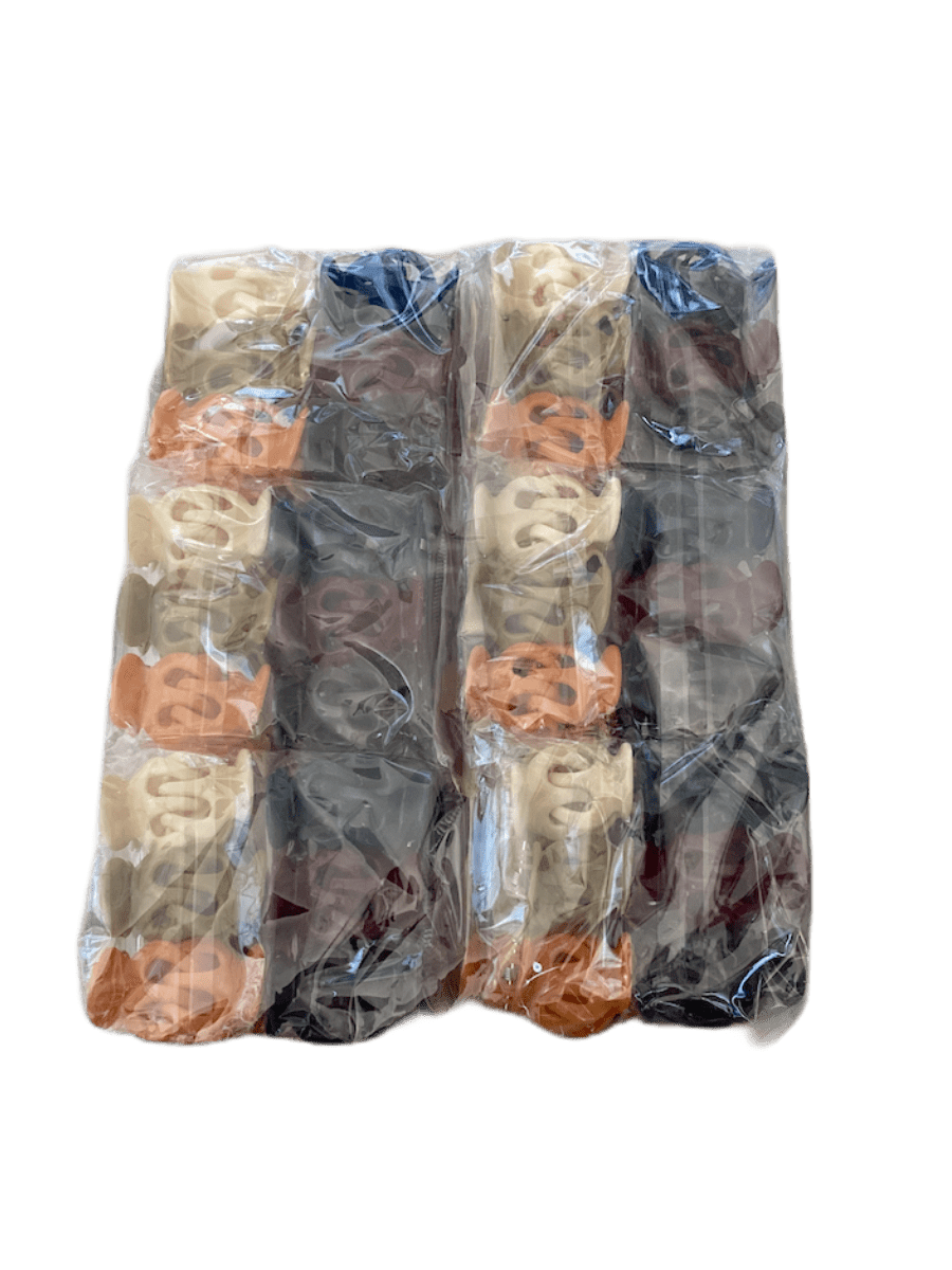 LOT DE 12 PAQUETS - mini pinces crabes cheveux (x12) 0,40€/paquet | Grossiste-pro