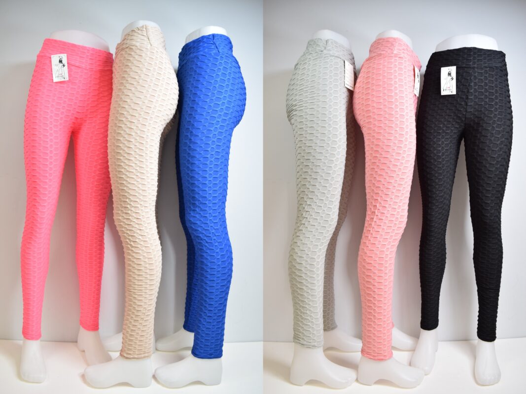 Colorful Anti-cellulite Push-Up Leggings (x12)