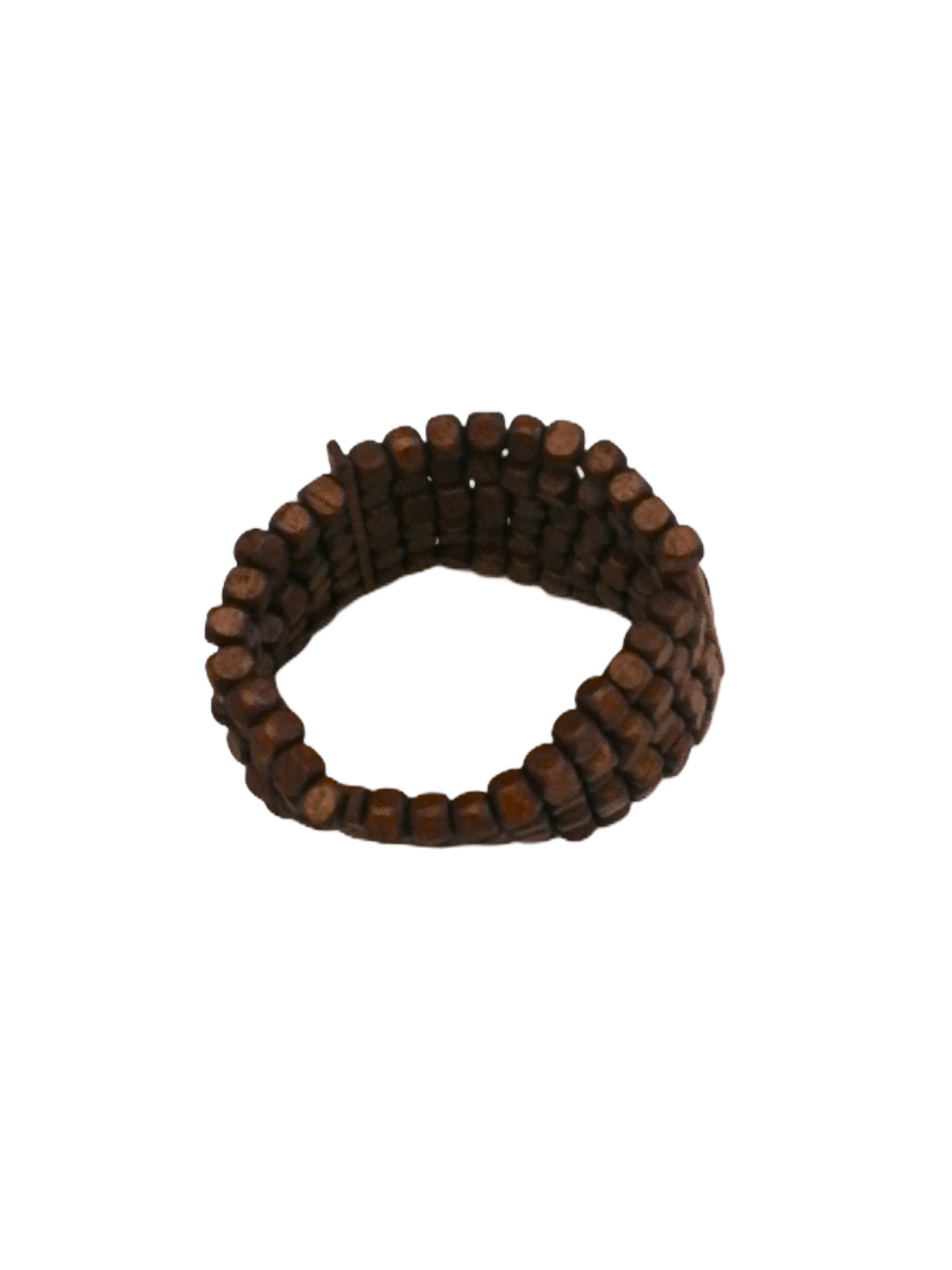 LOT DE 6 - Bracelets femme manchette bois foncé 1,60€/unité | Grossiste-pro