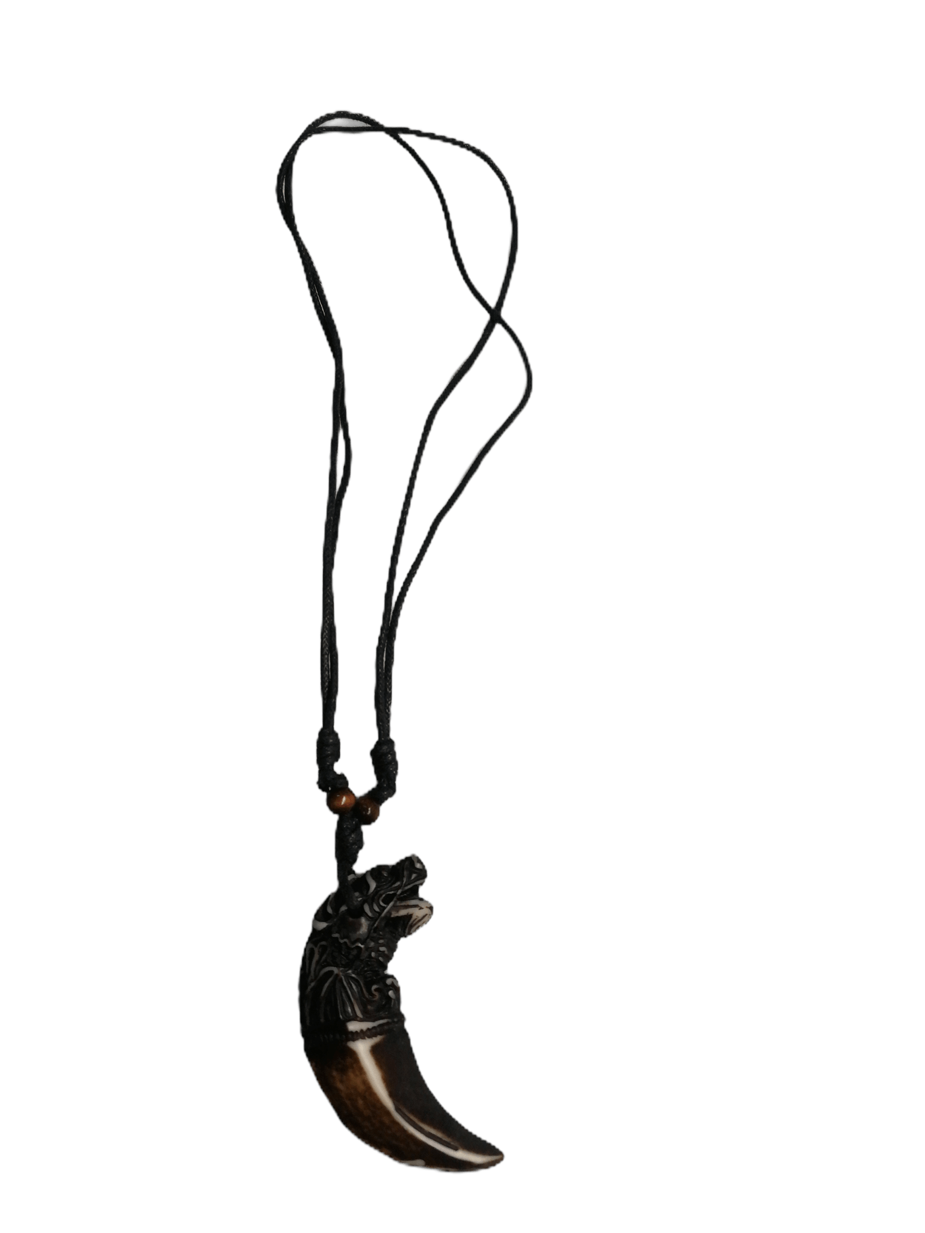 LOT DE 3 - Collier homme résine forme corne loup 2,00€/unité | Grossiste-pro