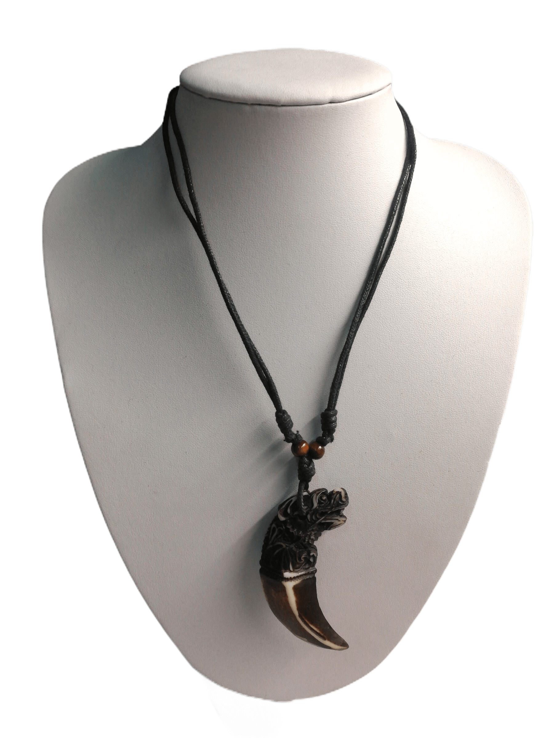 LOT DE 3 - Collier homme résine forme corne loup 2,00€/unité | Grossiste-pro