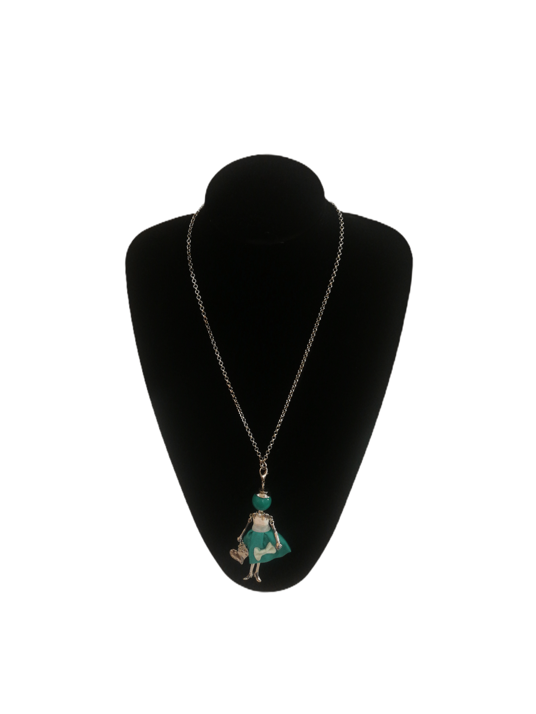 DESTOCKAGE Colliers sautoir pendentif poupée robe (x12) 1,50€/unité | Grossiste-pro