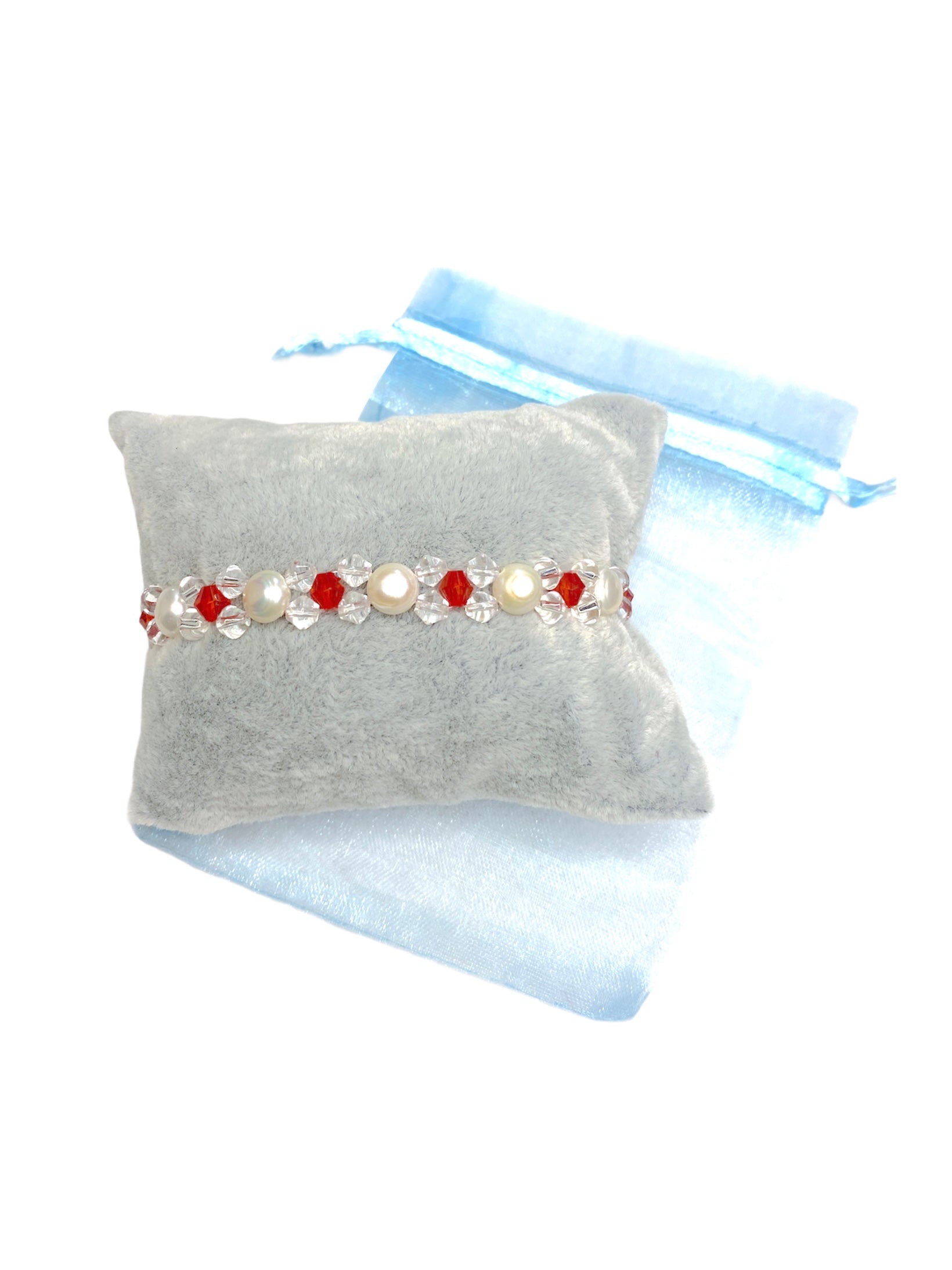 Bracelet perle naturelle couleurs mélangées (x12)