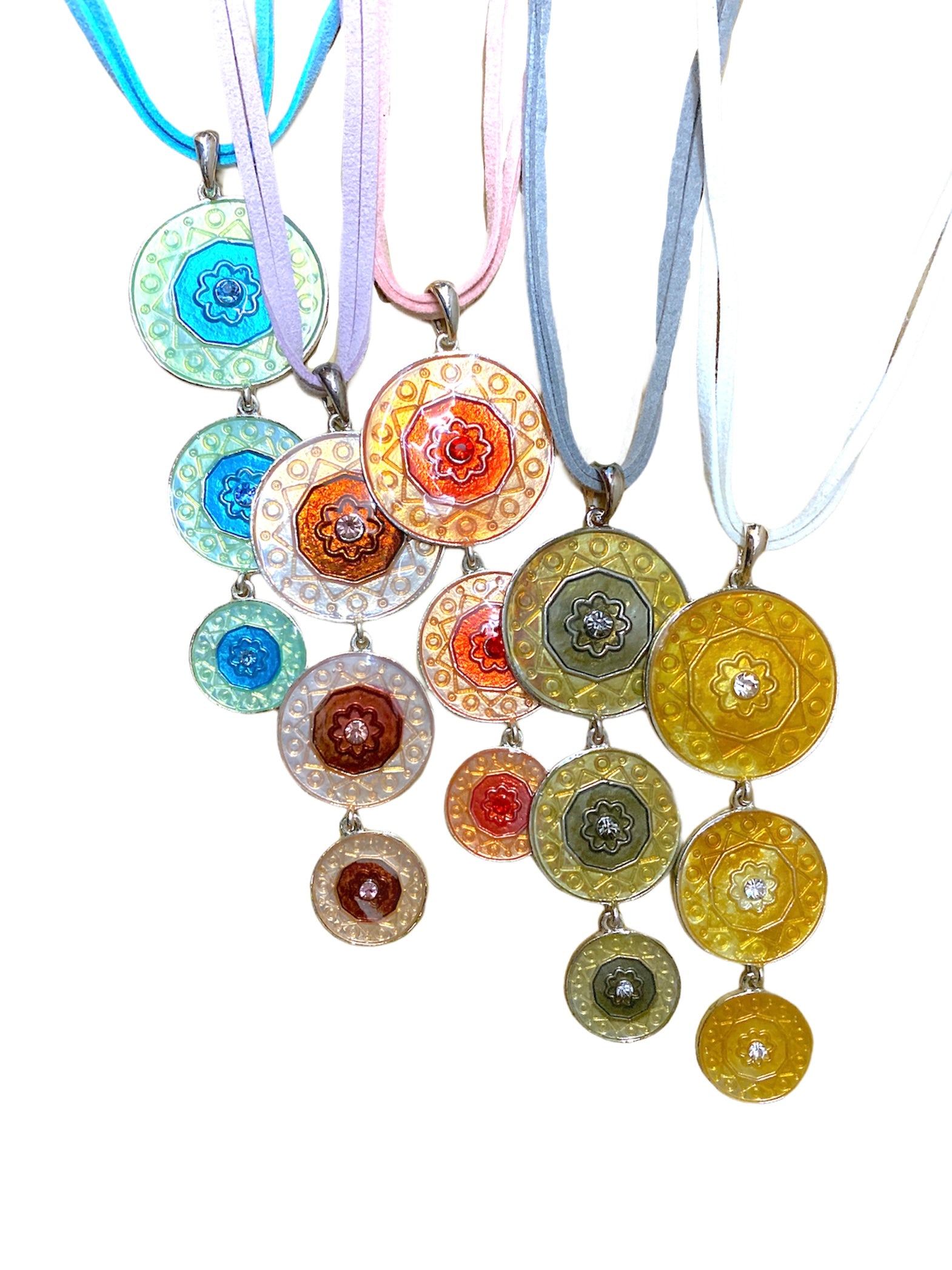 Collier sautoir ficelle rond #XL08336 (x12)