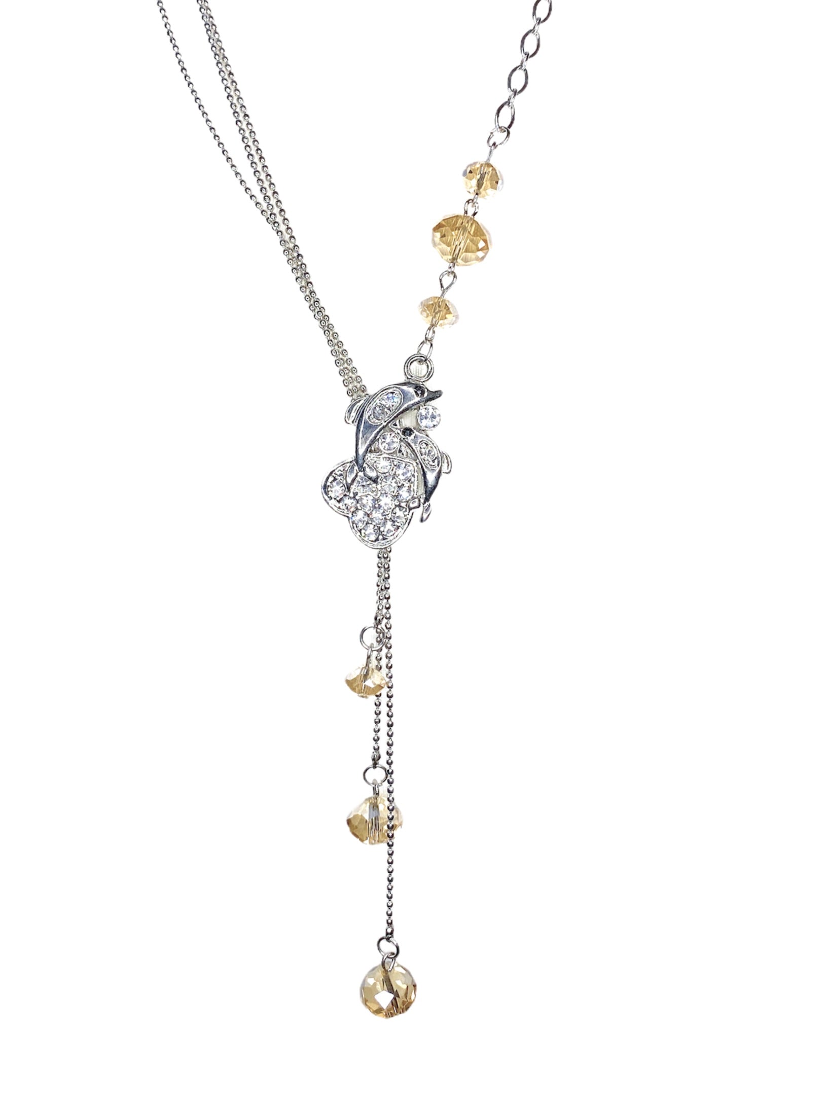 Collier sautoir ajustable motifs mélangées (x12)