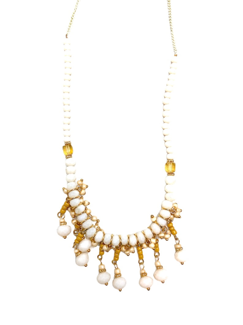 Collier sautoir perles fantaisie #CSF07